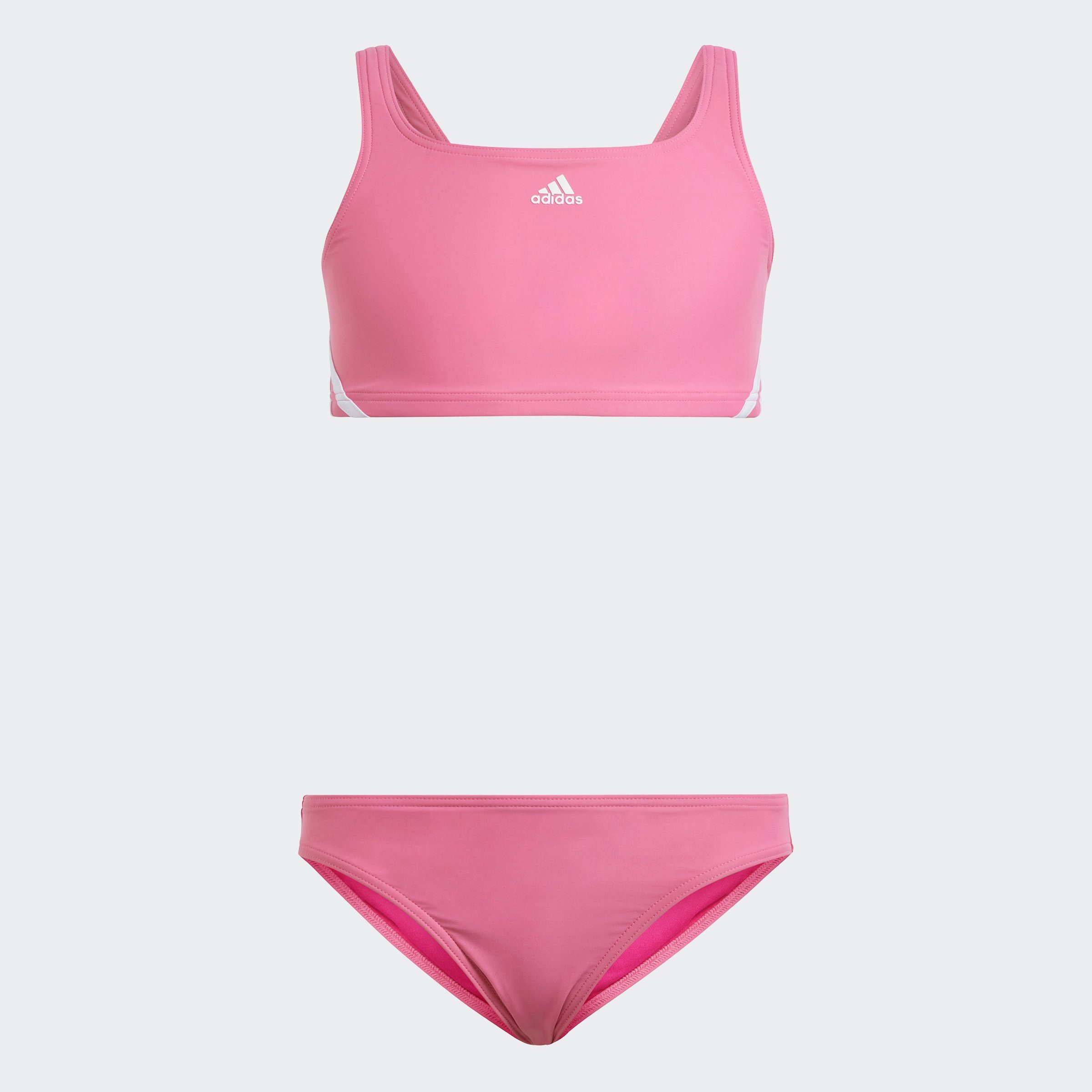 adidas Performance Bustier-Bikini 3STREIFEN BIKINI Pink Fusion / White