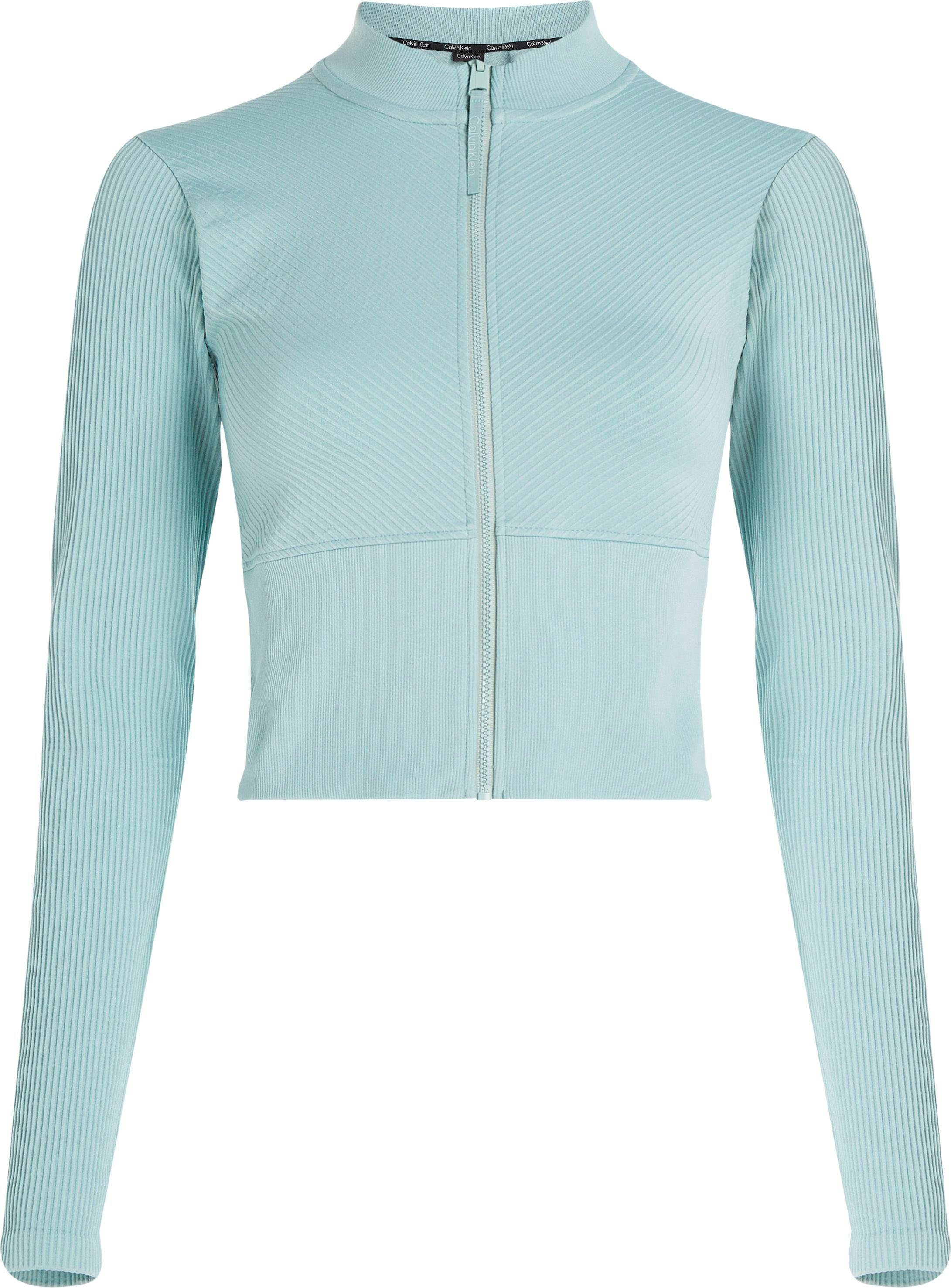 - Jacket Klein Calvin blau Seamless Zip Full Sport Stehkragenpullover WO