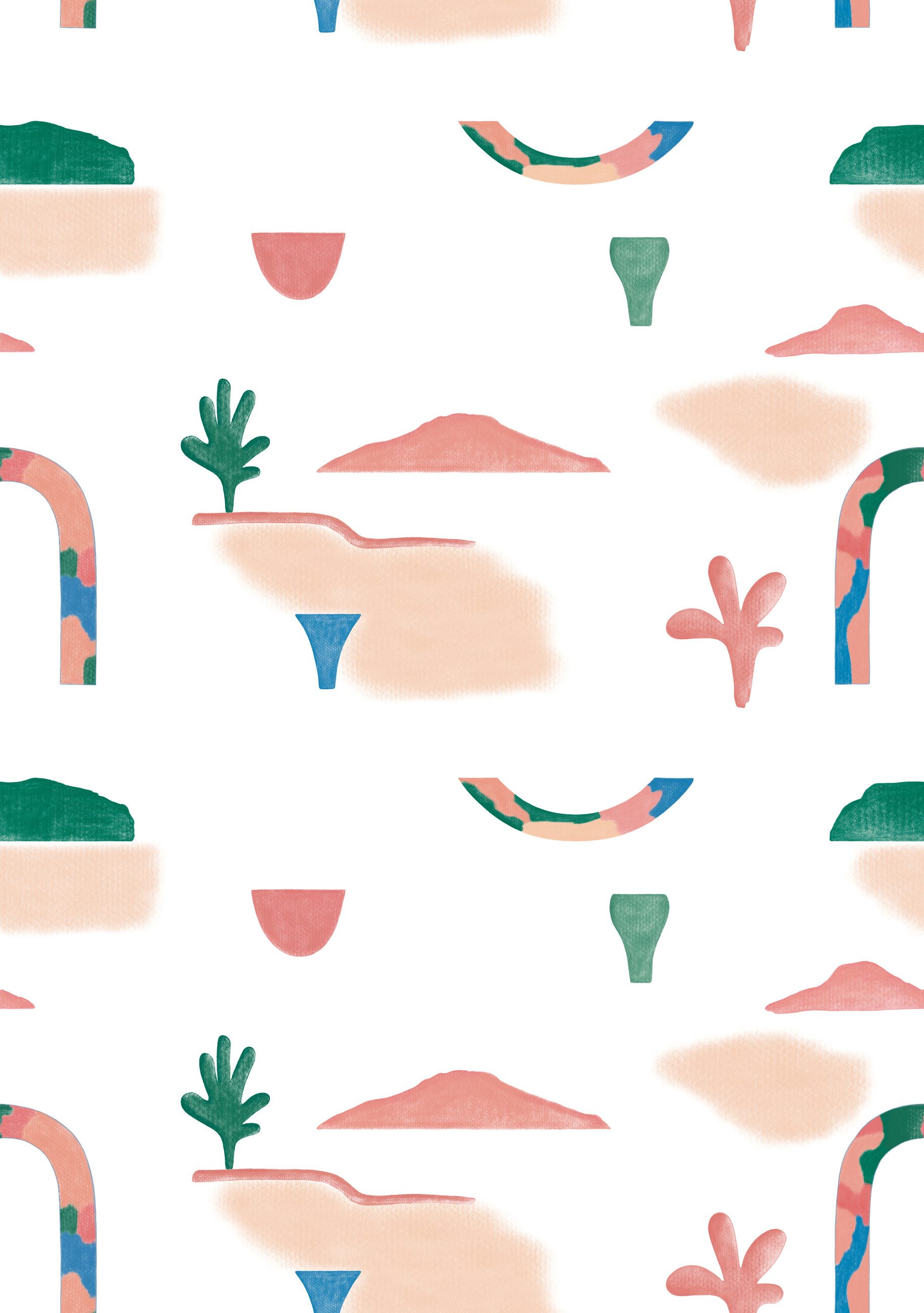 Fototapete Jardin Secret in Orange, Roomblush - RB263