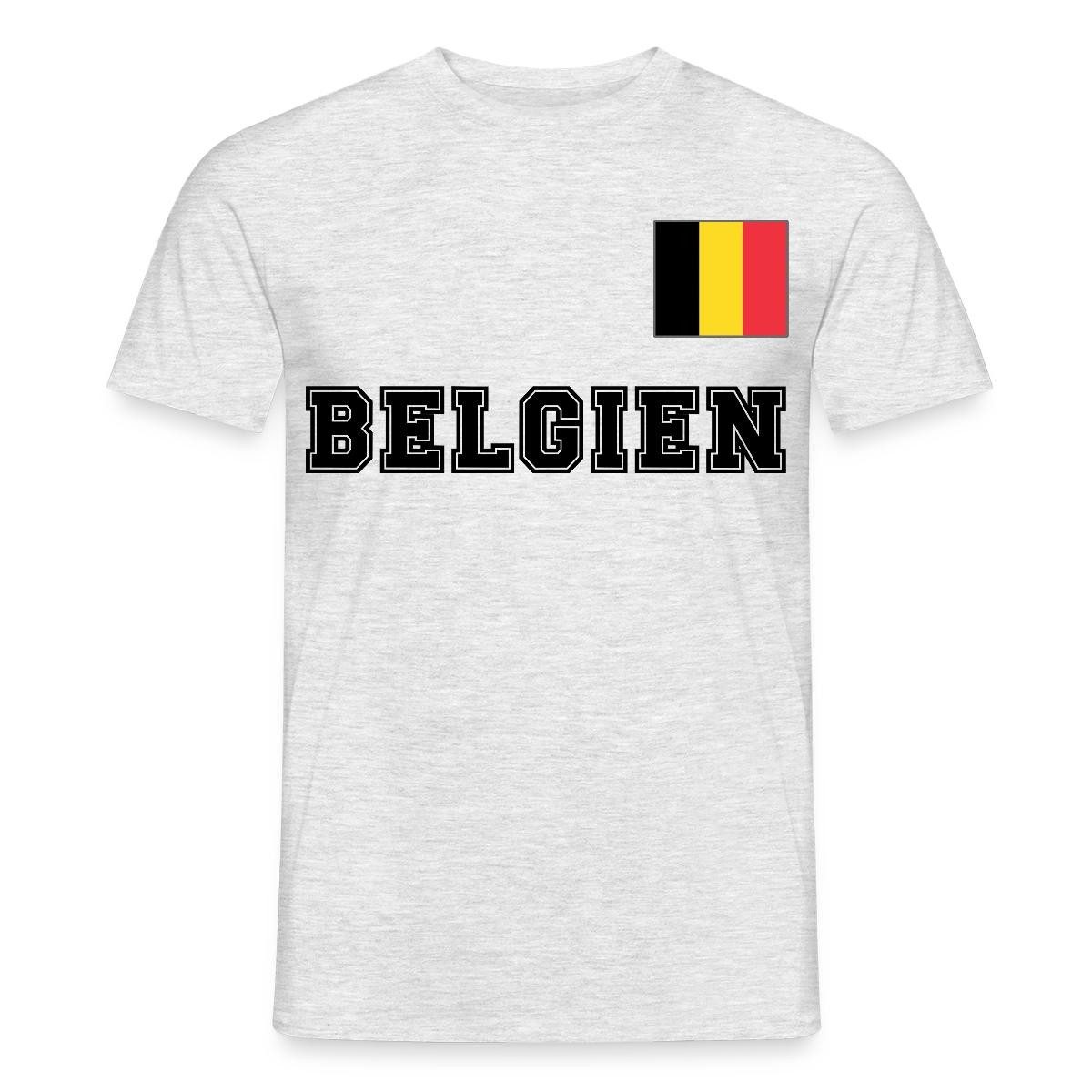 Spreadshirt T-Shirt Belgien Trikot, Belgien Fußball Männer T-Shirt (1-tlg)