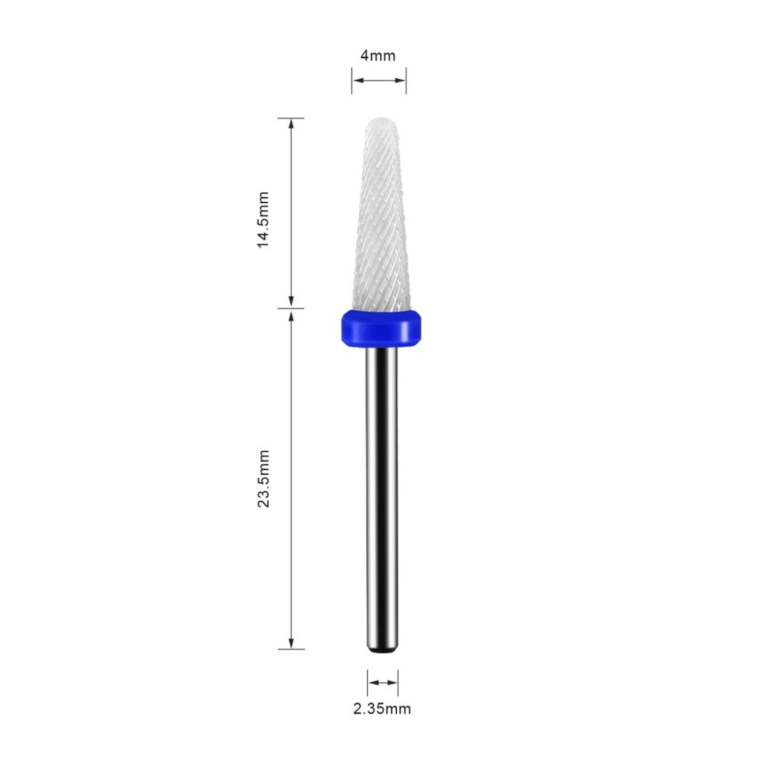 JCMaster Maniküre-Pediküre-Set, Premium Nagelfräser Aufsatz Keramik 2.35mm