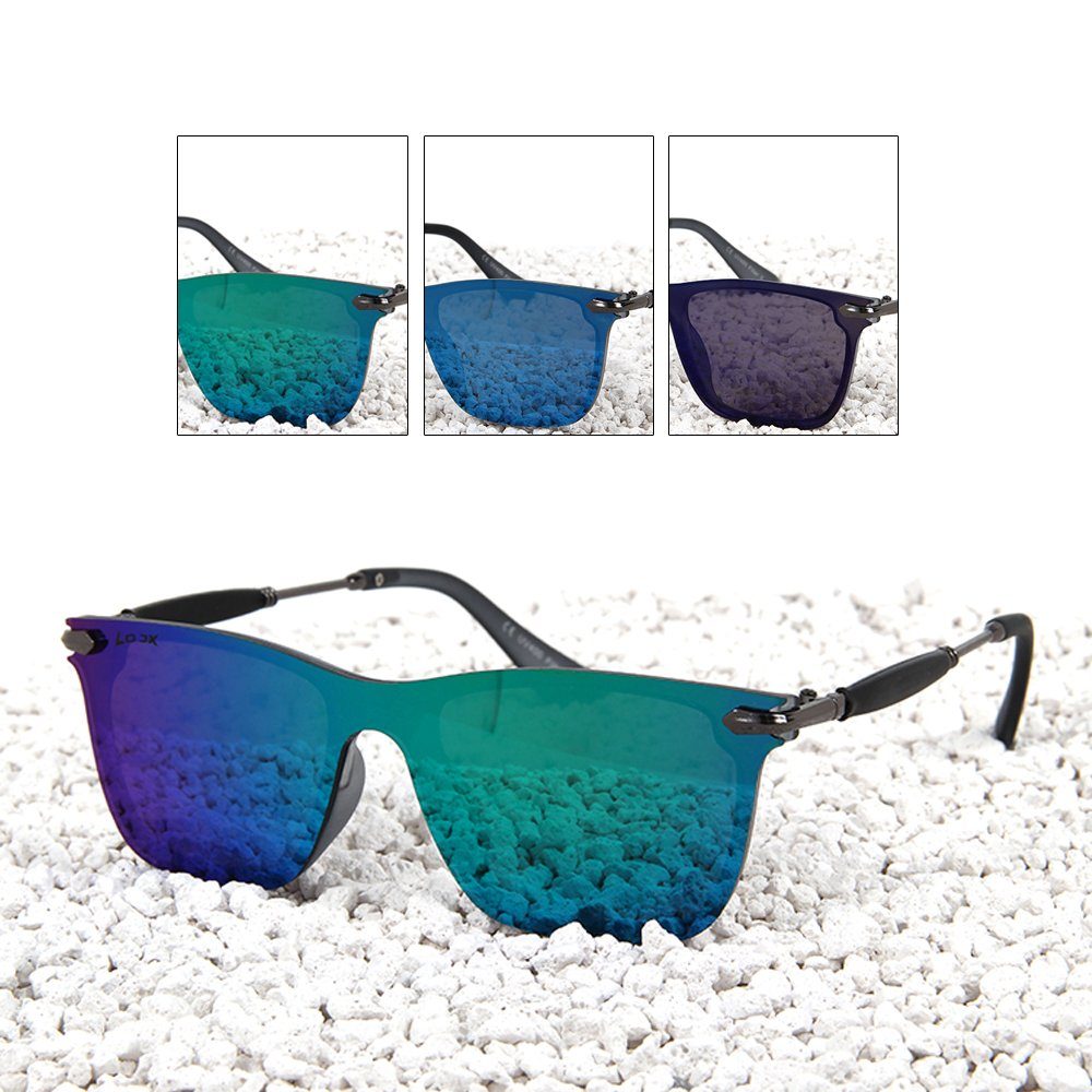 LOOX Sonnenbrille »UV 400 mit farbigen Gläser und passendem Etui Unisex«  online kaufen | OTTO