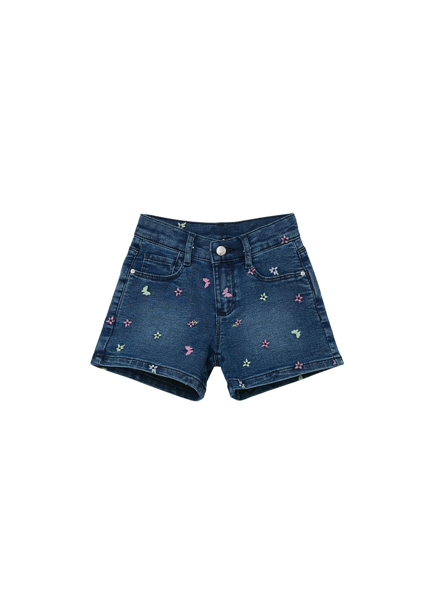 s.Oliver Junior Jeansshorts mit Blumenstickerei