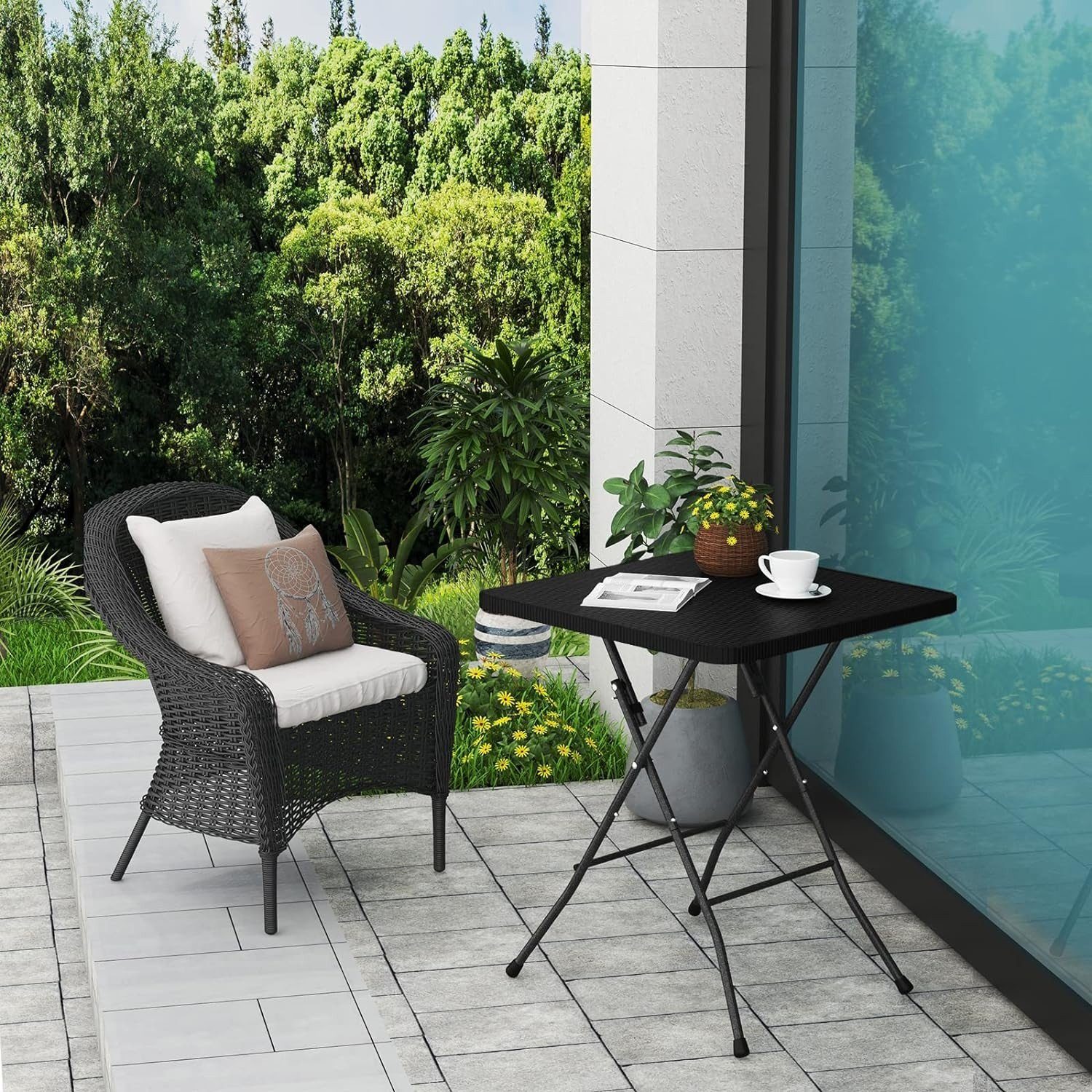EUGAD Gartentisch (1-St), klappbarer Balkontisch Campingtisch, günstig online kaufen