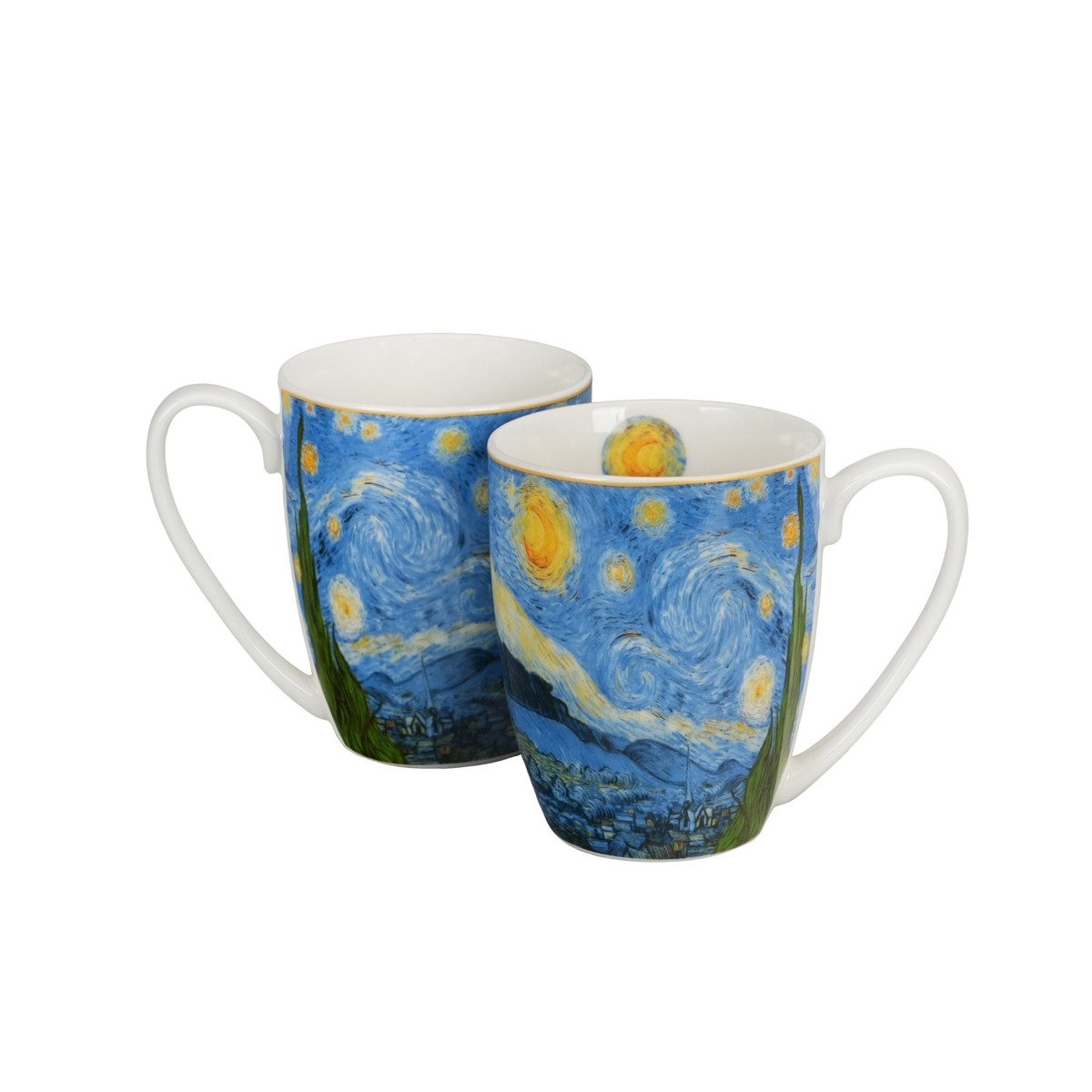 Duo-Gift Tasse 2er Set Starry Night Van Gogh Porzellan 0,36 L, 1-tlg., 2er-Set
