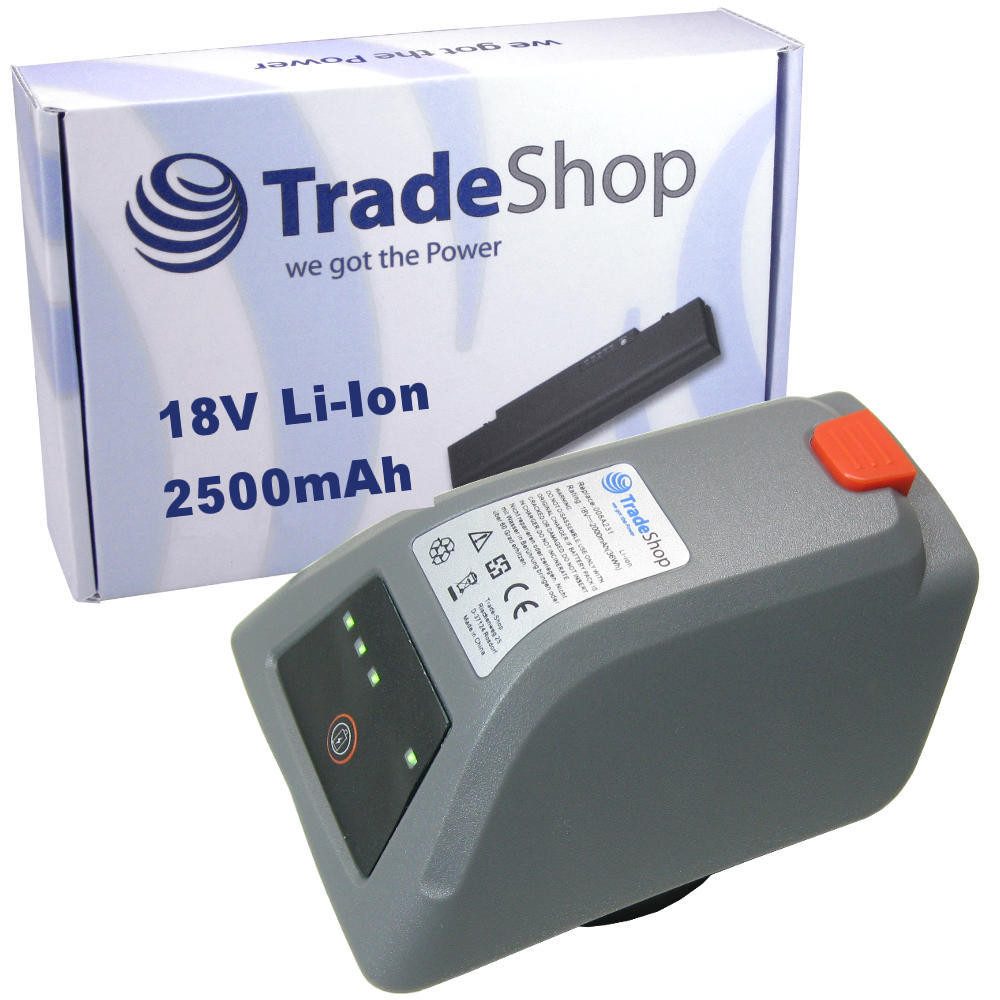 Trade-Shop Akku passend für Gardena Schlauchbox 8025-20, 008A231 Akku Li-Ion 2500 mAh (18 V)