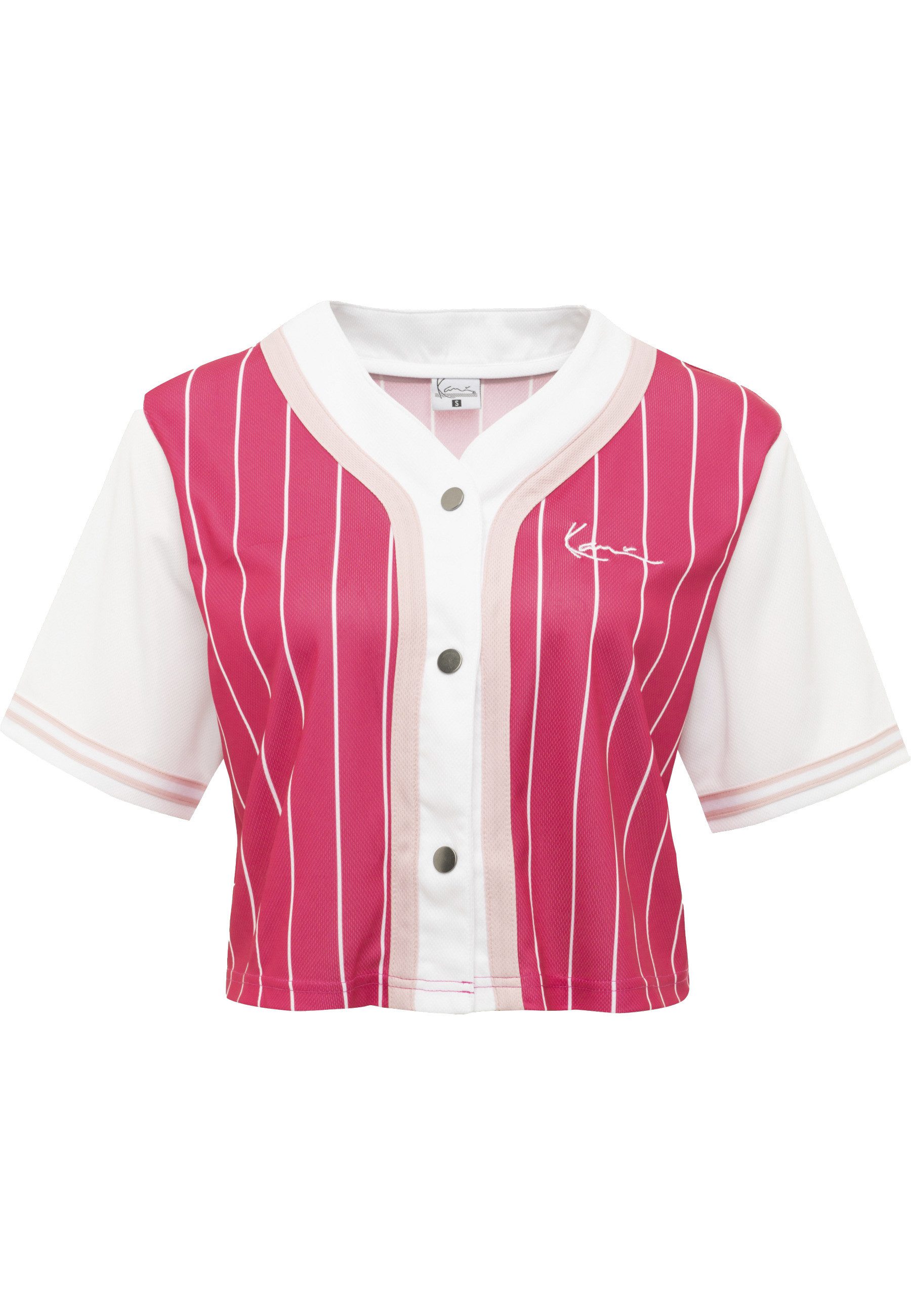 Karl Kani Kurzarmshirt Karl Kani Chest Signature Pinstripe Short Baseball S günstig online kaufen