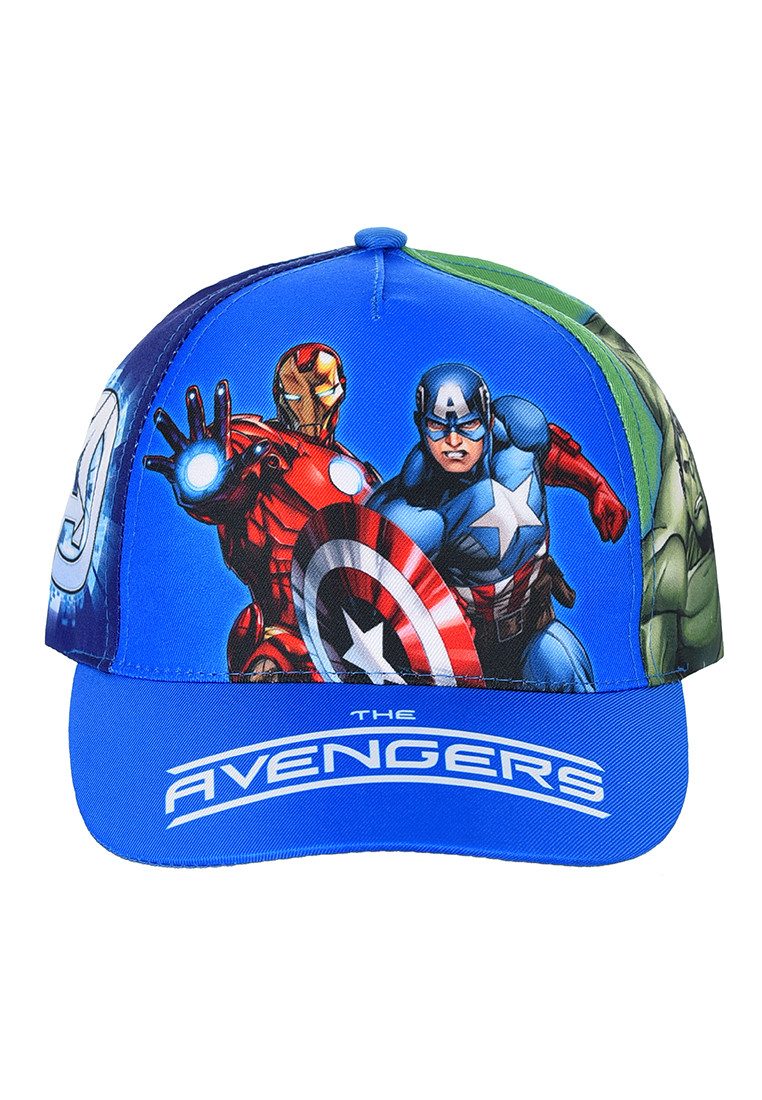 The AVENGERS Snapback Cap Kinder Basecap blau Marvel Motiv