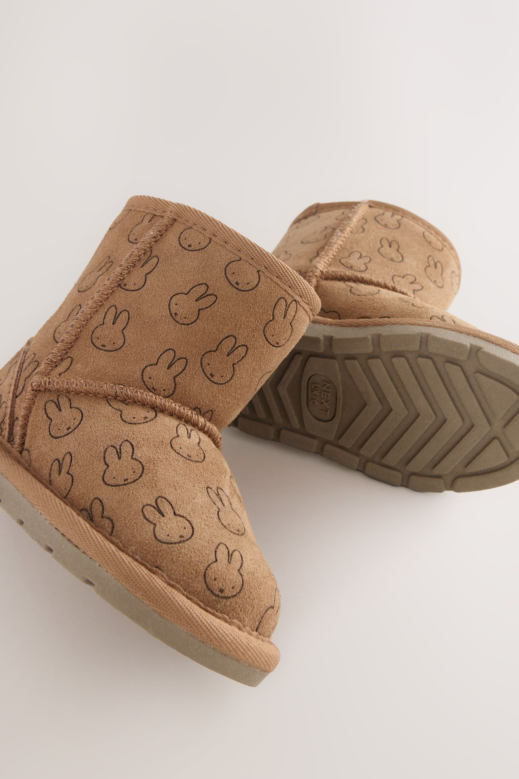 Next Miffy Hohe Schlupfstiefel aus Veloursleder günstig online kaufen