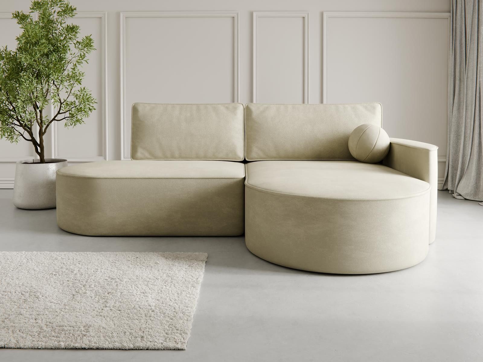 Compleo Ecksofa L MORENO, Designer Couch günstig online kaufen