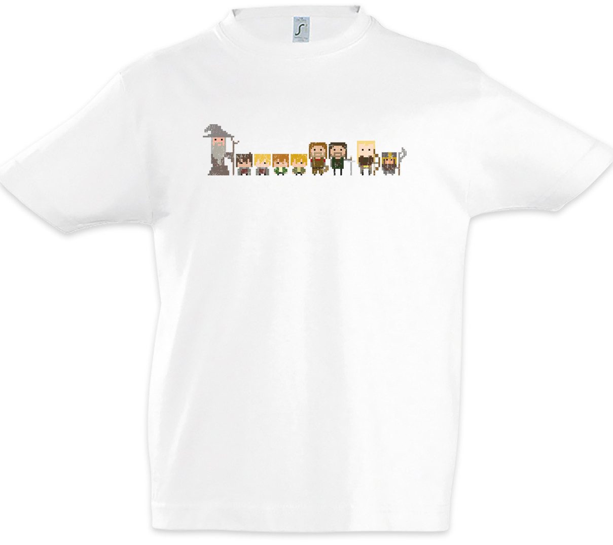 Print-Shirt Pixel Fellowship Kinder T-Shirt Lord Of Herr Der Mordor Gondor Frodo