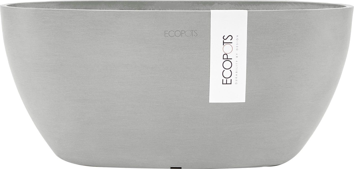 ECOPOTS Blumentopf SOFIA White Grey, BxTxH: 13x13x13,5 cm | Pflanzkübel