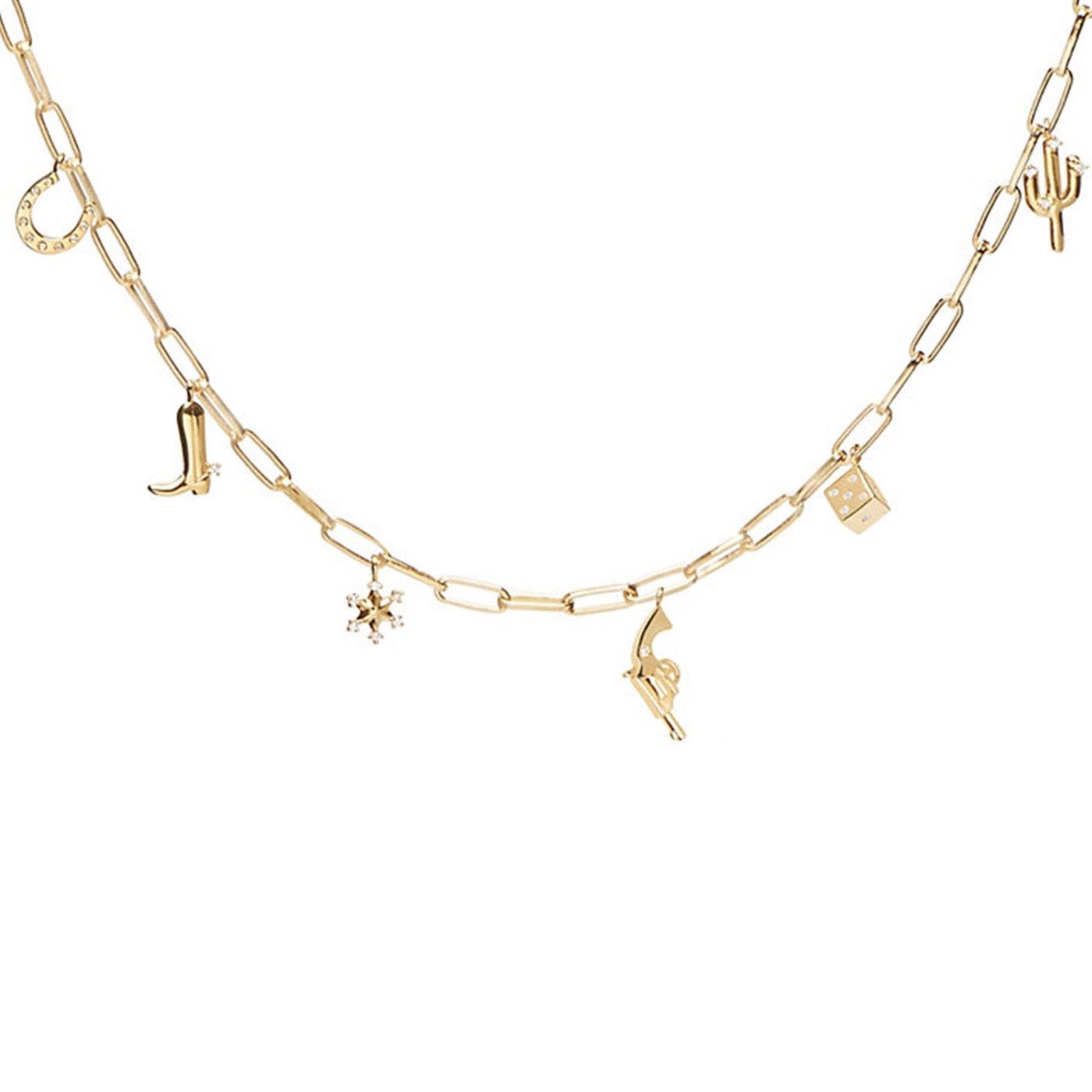 PDPAOLA Charm-Kette Halskette für Damen (keine Angabe, 1-tlg., Charm-Kette)