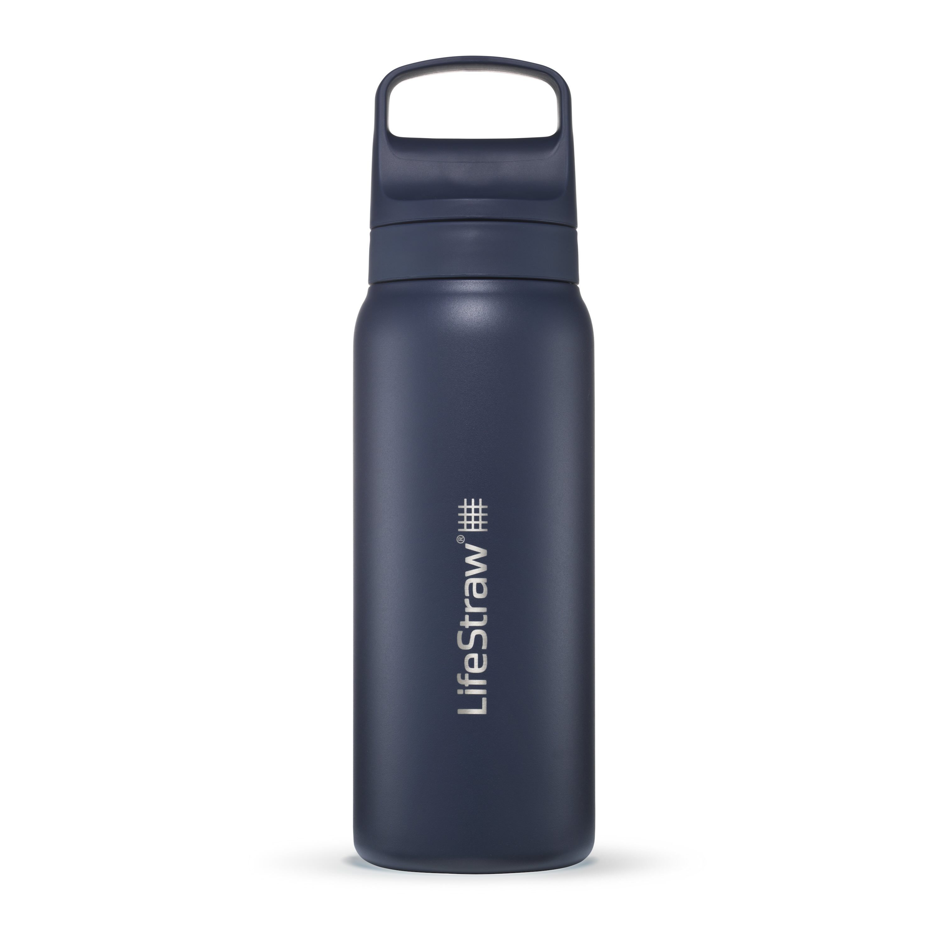LifeStraw Trinkflasche Go Series Stainless Steel mit Wasserfilter, Verschluss mit