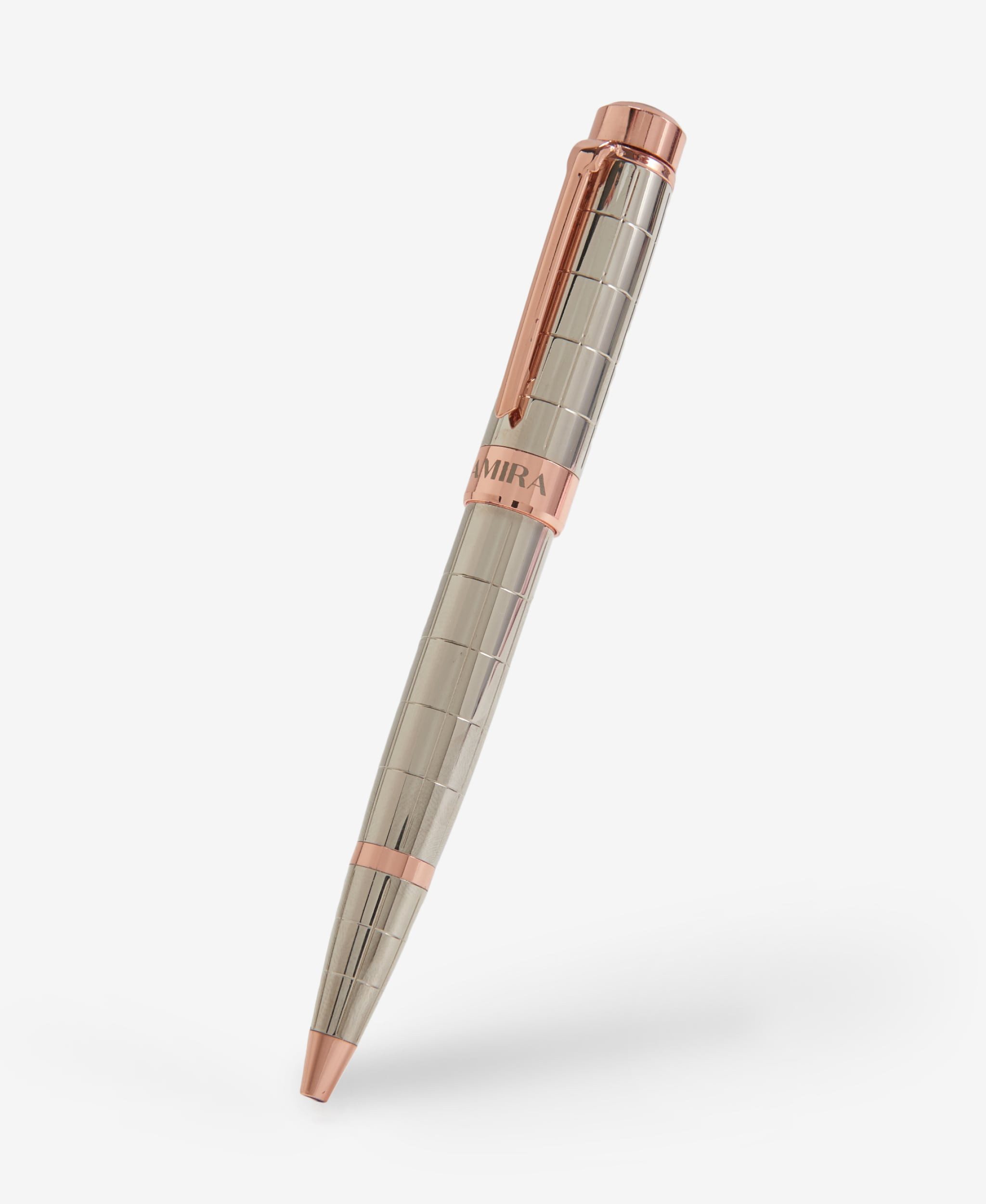 GLAMIRA Kugelschreiber Metallkugelschreiber - Silber mit Roségold, (1-tlg), aus reinem Kupfer gefertigt