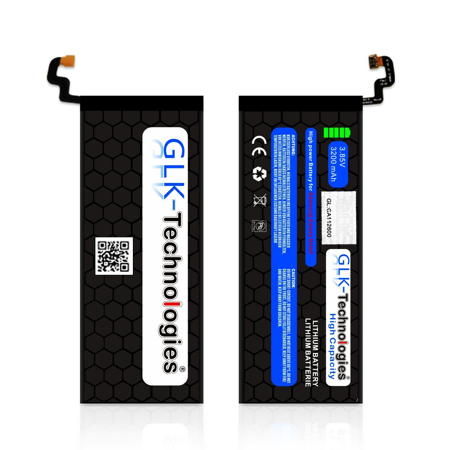 GLK-Technologies High Power Ersatzakku kompatibel V) SM-N920 Samsung mAh Galaxy Smartphone-Akku (3.8 Werkzeug 5 Note Akku, accu, EB-BN920ABA, mAh 3200 3200 GLK-Technologies Original Set mit Battery, inkl