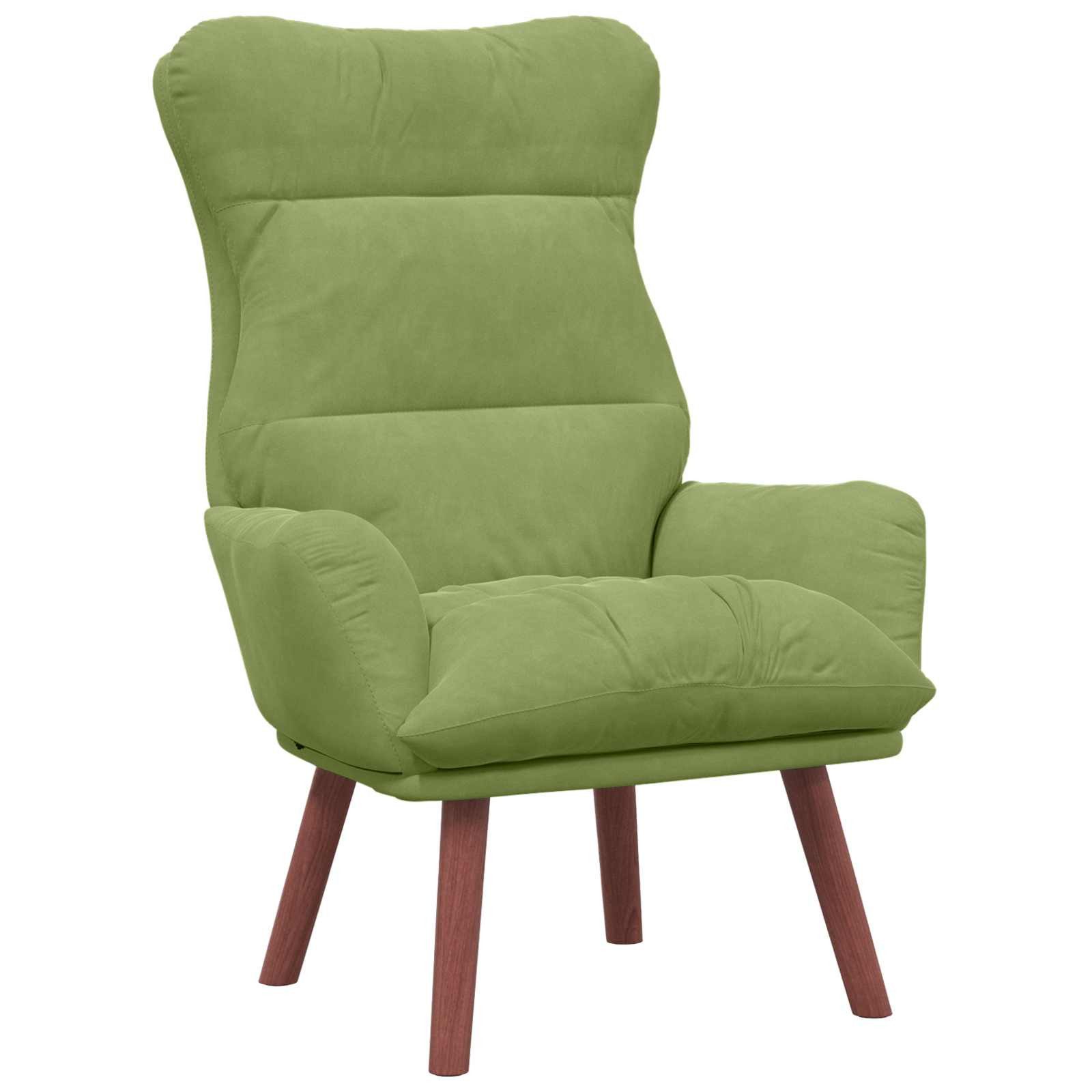vidaXL Sessel Sessel Hellgrün Samt (1-St)