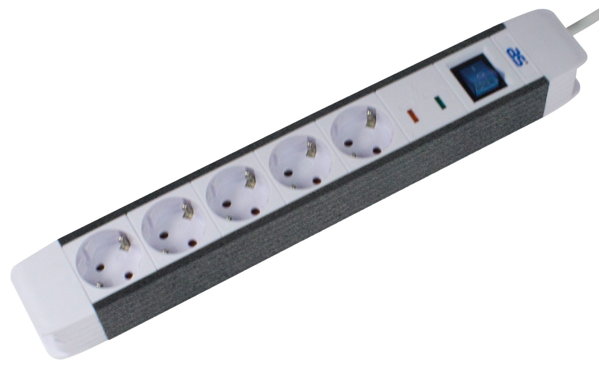 as - Schwabe Steckdosenleiste "FLASH"- Mehrfach, Weiß, IP20 Steckdosenleiste 5-fach (Ein- / Ausschalter, Schalterbeleuchtung, USB-Anschlüsse, Schutzkontaktstecker, Überspannungsschutz, Kabellänge 1,5 m), mit erhöhtem Berührungsschutz und Schalter