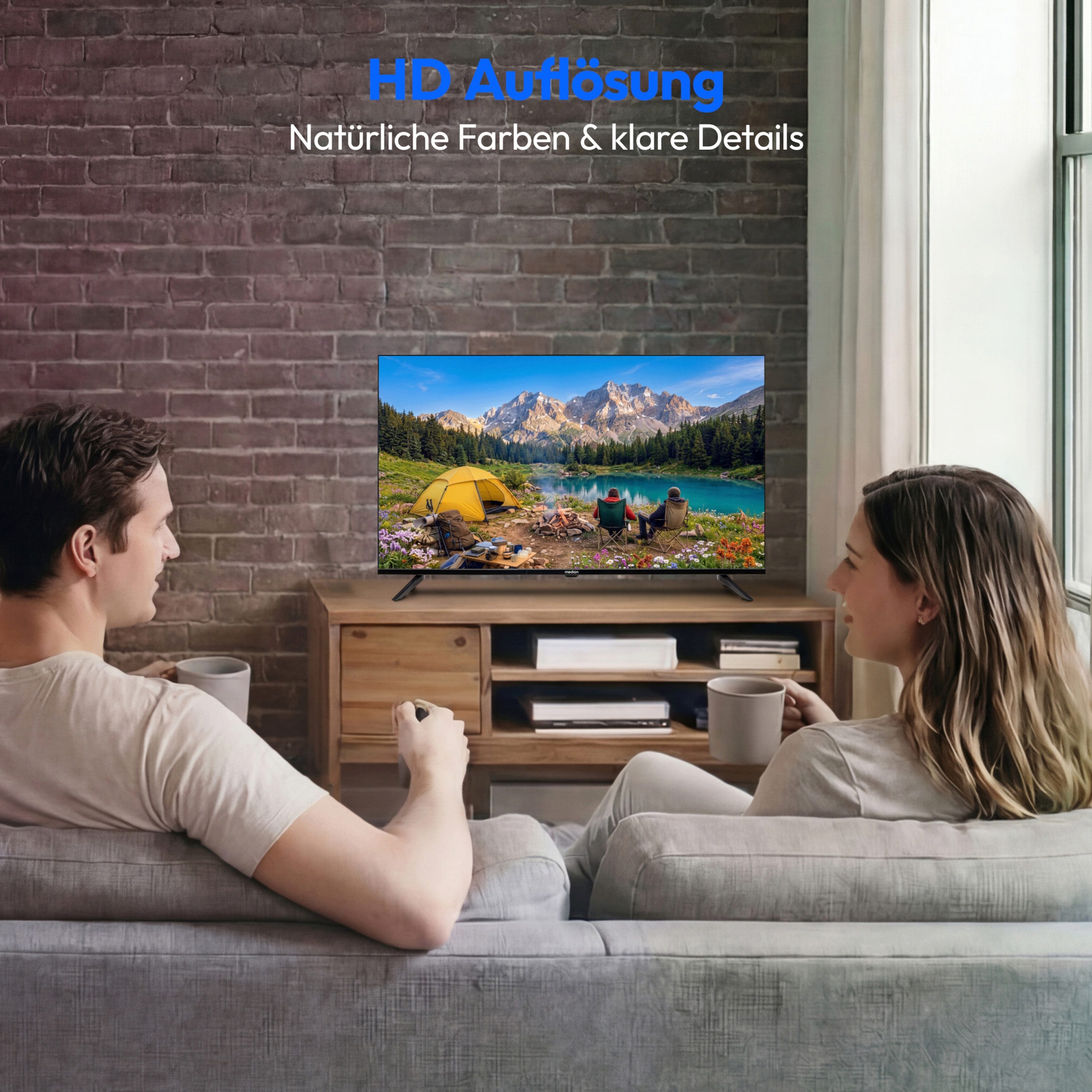 Medion® MD832002 LCD-LED Fernseher (80 cm/32 Zoll, 720p HD Ready, Pay-TV, 60Hz, E8322600)