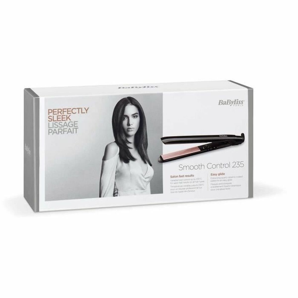 BaByliss Lockenstab Babyliss Glätteeisen Smooth Control 235 Keramik Haarglätter