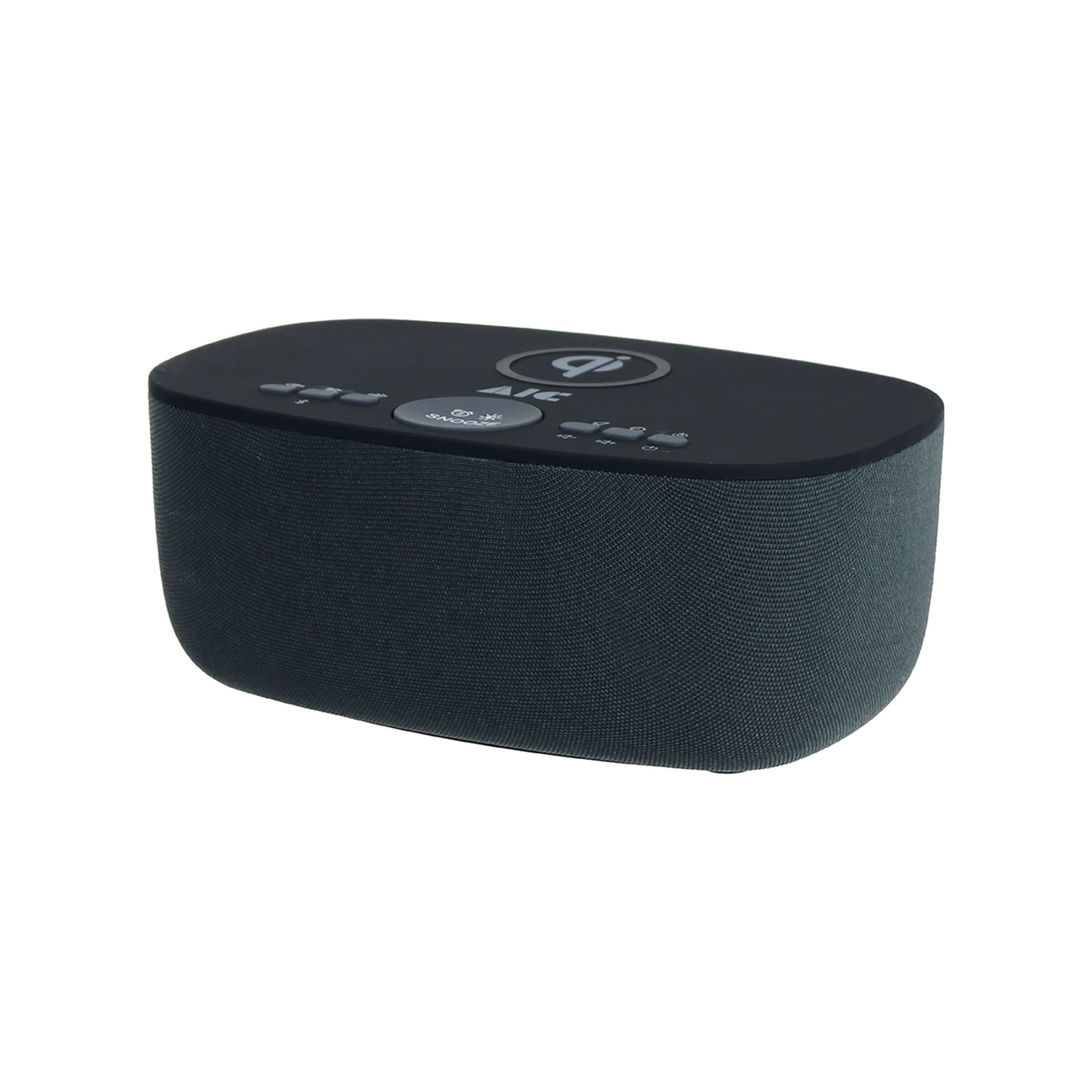 AIC AIC 28 BT schwarz Radio (Radiowecker Designer Uhrenradio USB Bluetooth Induktives Laden)