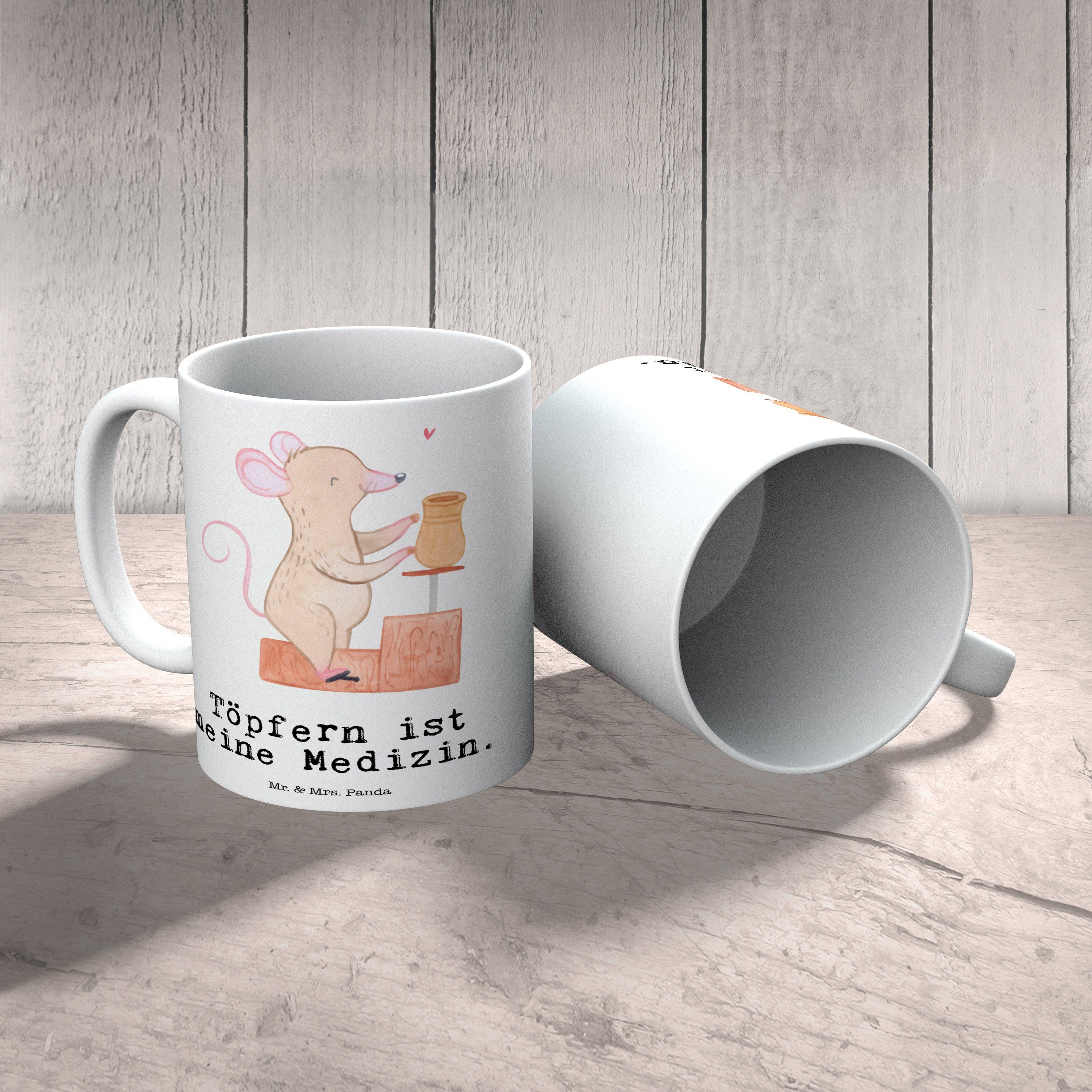 & Sport, Tasse, Tasse Mrs. Büro Keramik - Töpfern Medizin Weiß Mr. - Geschenk, Panda Maus Töpferei,