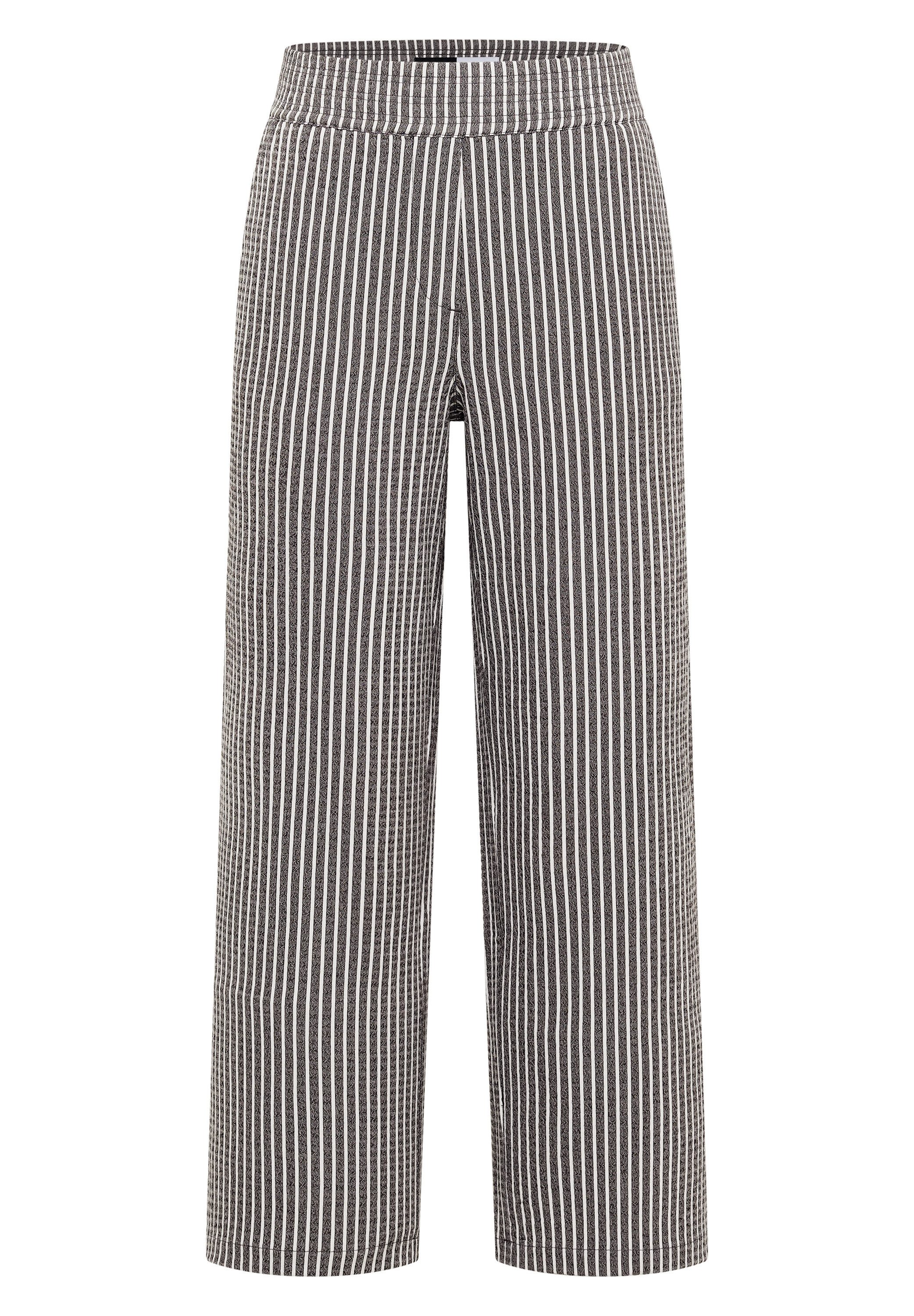 CECIL 7/8-Hose mit gestreiftem Seersucker-Look