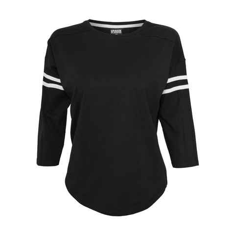 URBAN CLASSICS T-Shirt Urban Classics Damen Ladies Sleeve Striped L/S Tee (1-tlg)