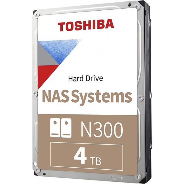 Toshiba »N300 HDWG440UZSVA 4 TB Festplatte interne 3,5 Zoll Festplatte silber« interne HDD Festplatte 3,5 Zoll  - Onlineshop OTTO