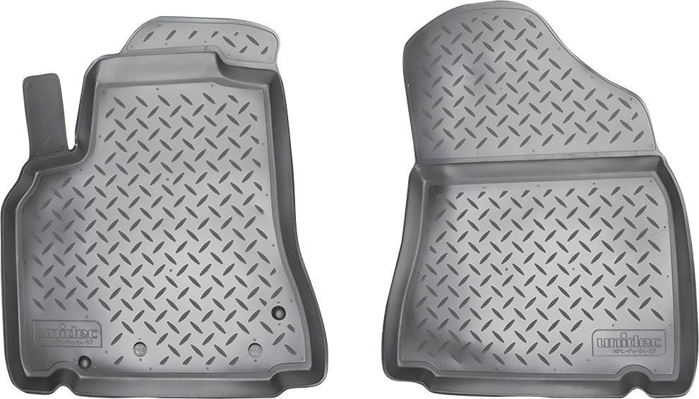 RECAMBO Passform-Fußmatten CustomComforts (2 St), Passform perfekte - vorne, 2008 B9 Citroen Berlingo, für 2018 Typ