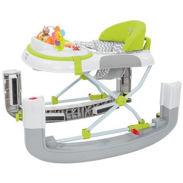 ib style Lauflernhilfe Wave Babywalker Grün, Lauflernwagen mit Schaukelfunktion & elektronischem Spielelement