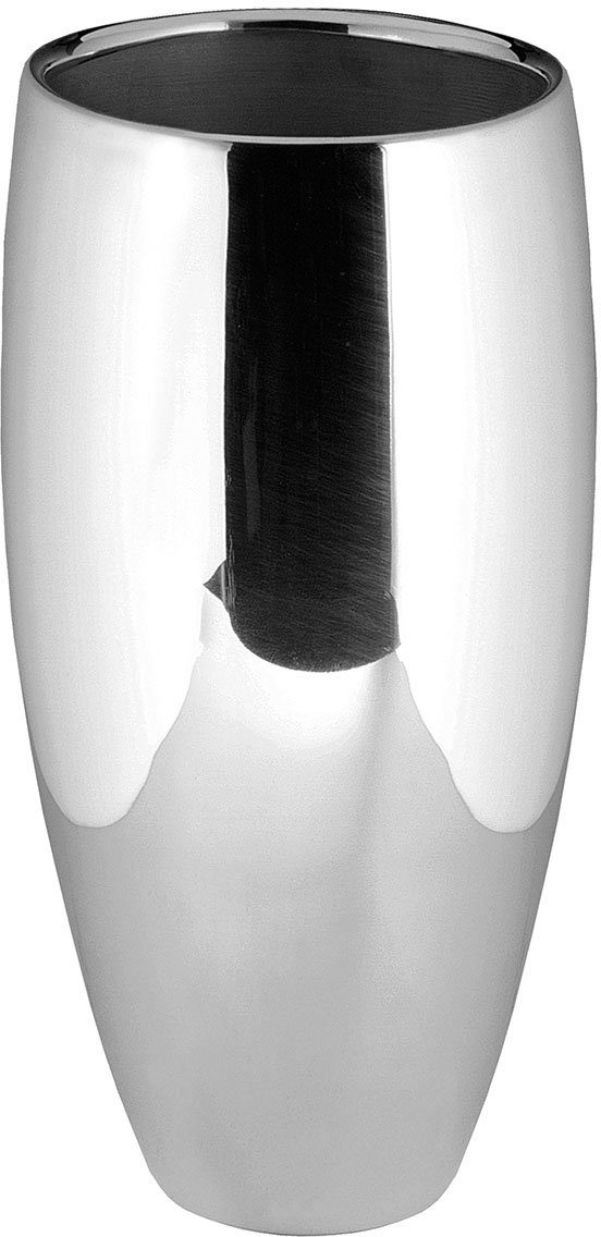 Fink Dekovase AFRICA (1 St), Tischvase aus Metall, vernickelt