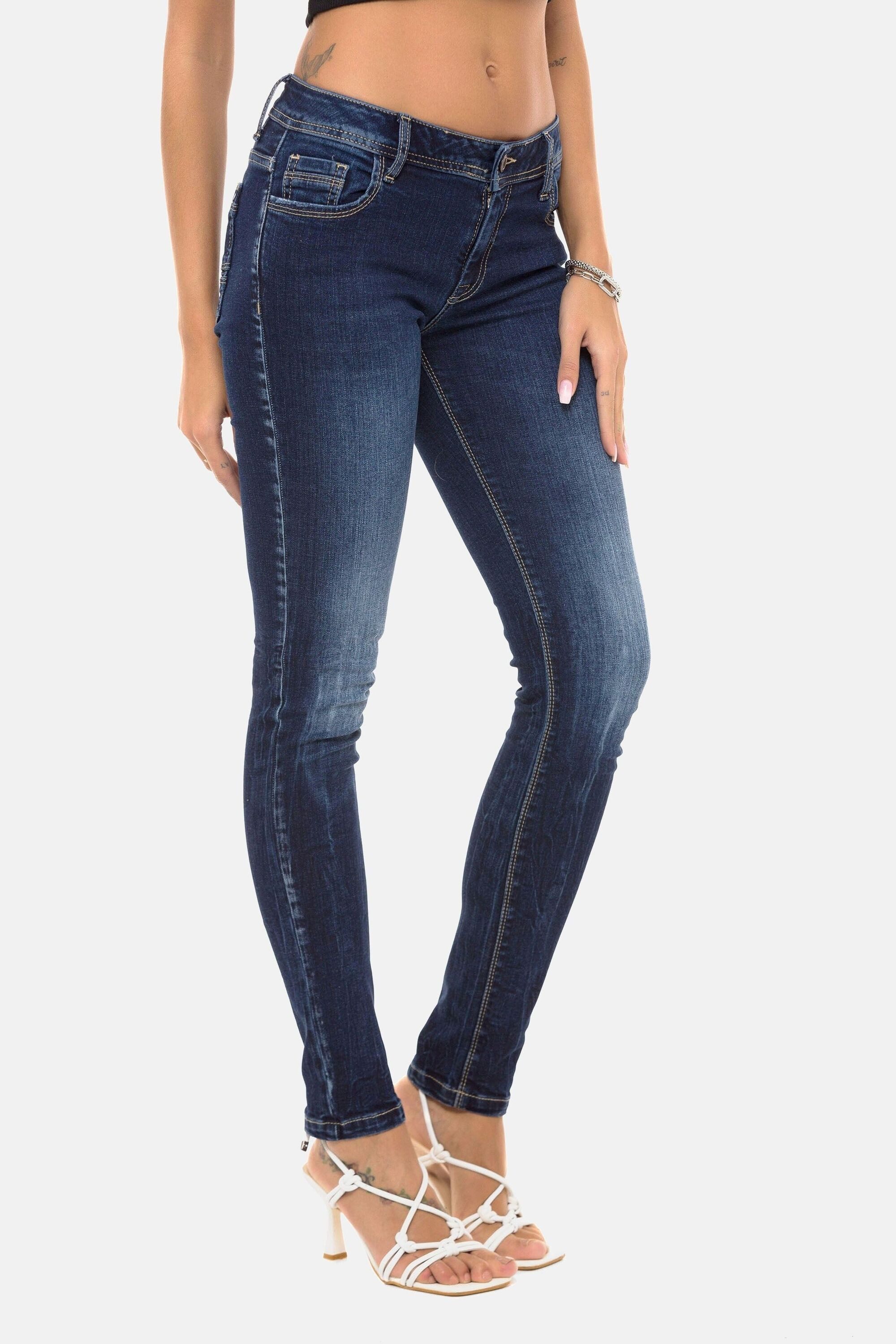 Cipo & Baxx Slim-fit-Jeans Jeans im Used-Look, WD443