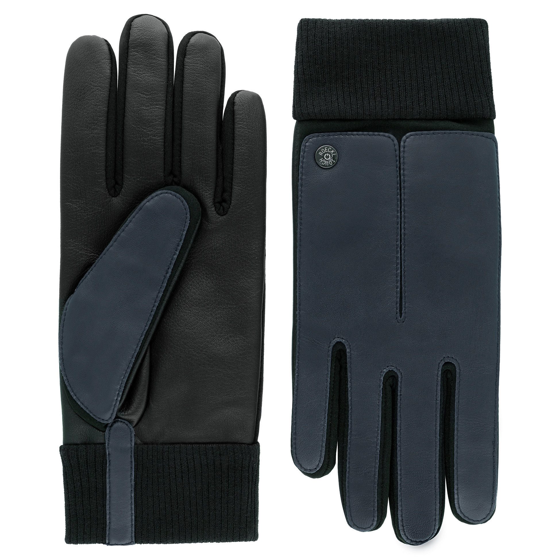 Roeckl Lederhandschuhe KOPENHAGEN TOUCH Lederhandschuhe mit Strickbund