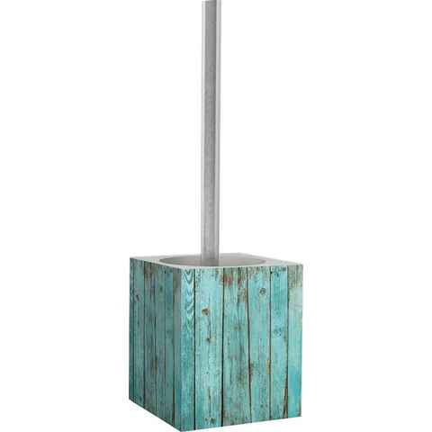 Sanilo WC-Garnitur Lumber, Fliesen, (2-tlg), kräftige Farben, mit auswechlbarem Bürstenkopf