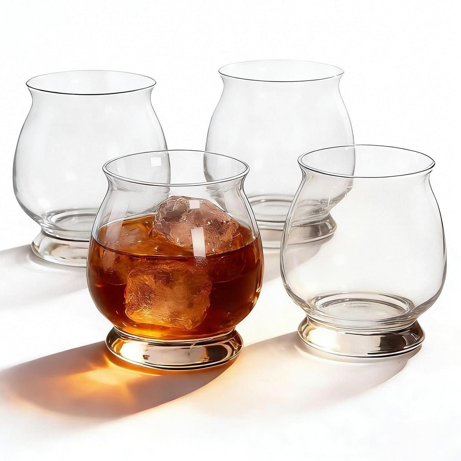 LuxusKollektion Whiskyglas Whiskygläser 4er Set 375ml Bleifrei