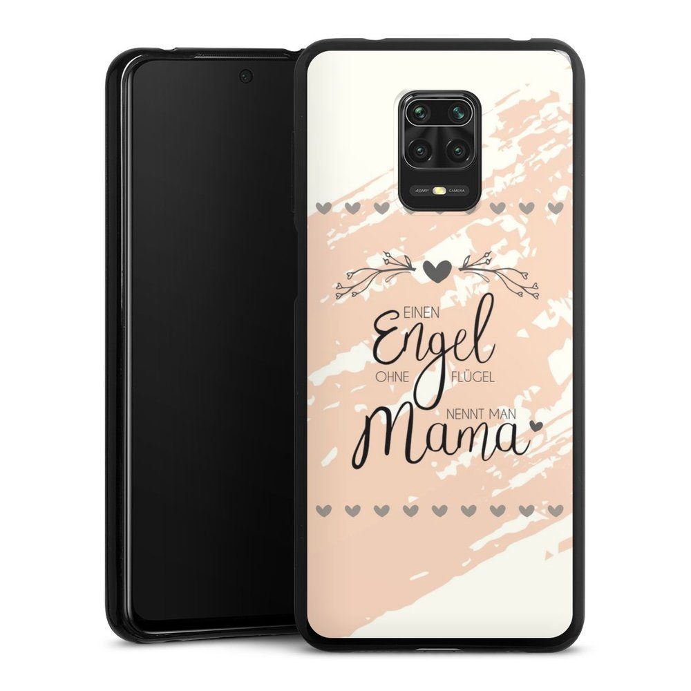 DeinDesign Handyhülle Muttertag Mama Spruch Engel Mama, Xiaomi Redmi Note 9  Pro Silikon Hülle Bumper Case Handy Schutzhülle
