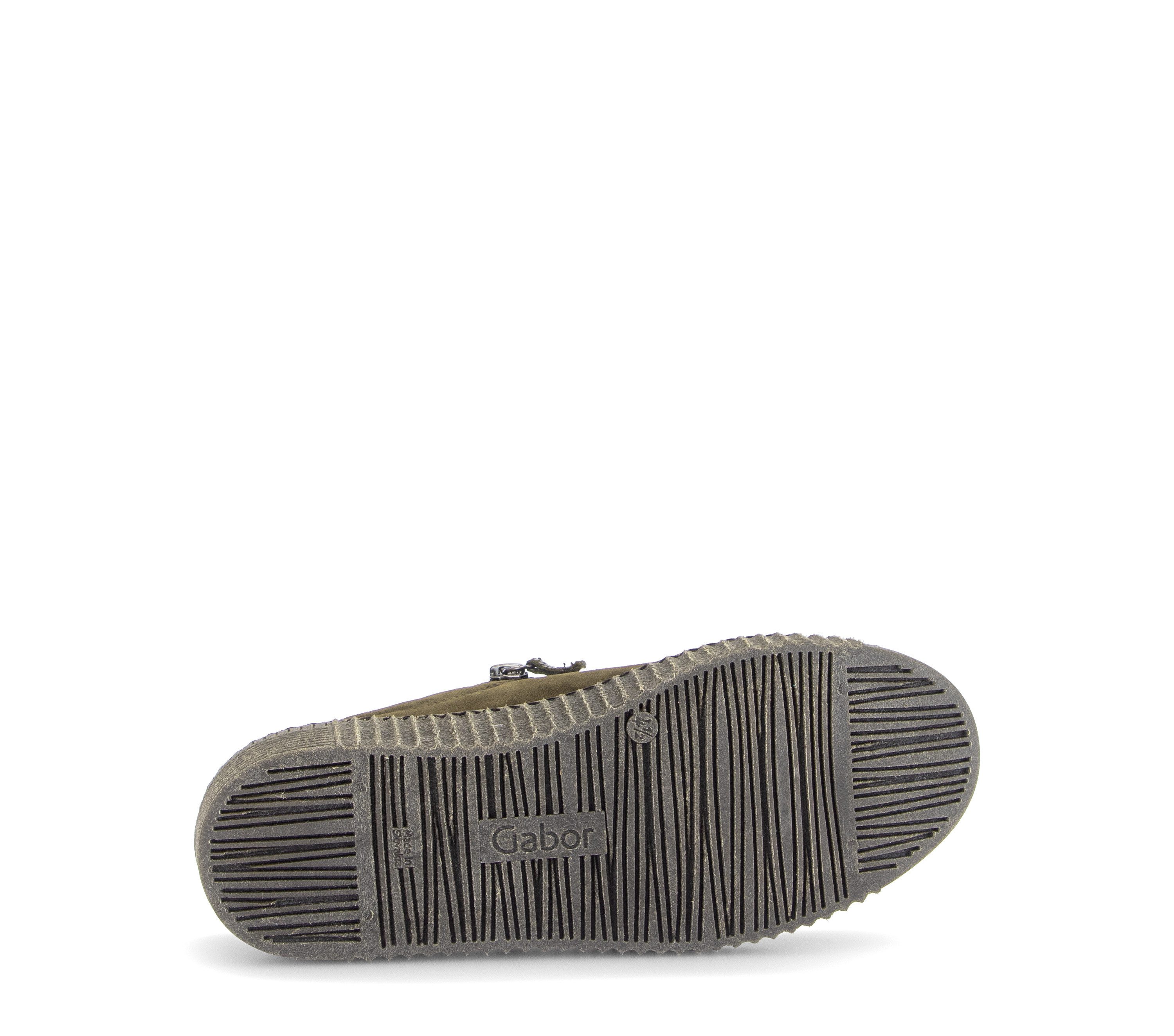 Gabor Plateausneaker Freizeitschuh, Halbschuh, Schnürschuh mit dezentem Fersenbesatz