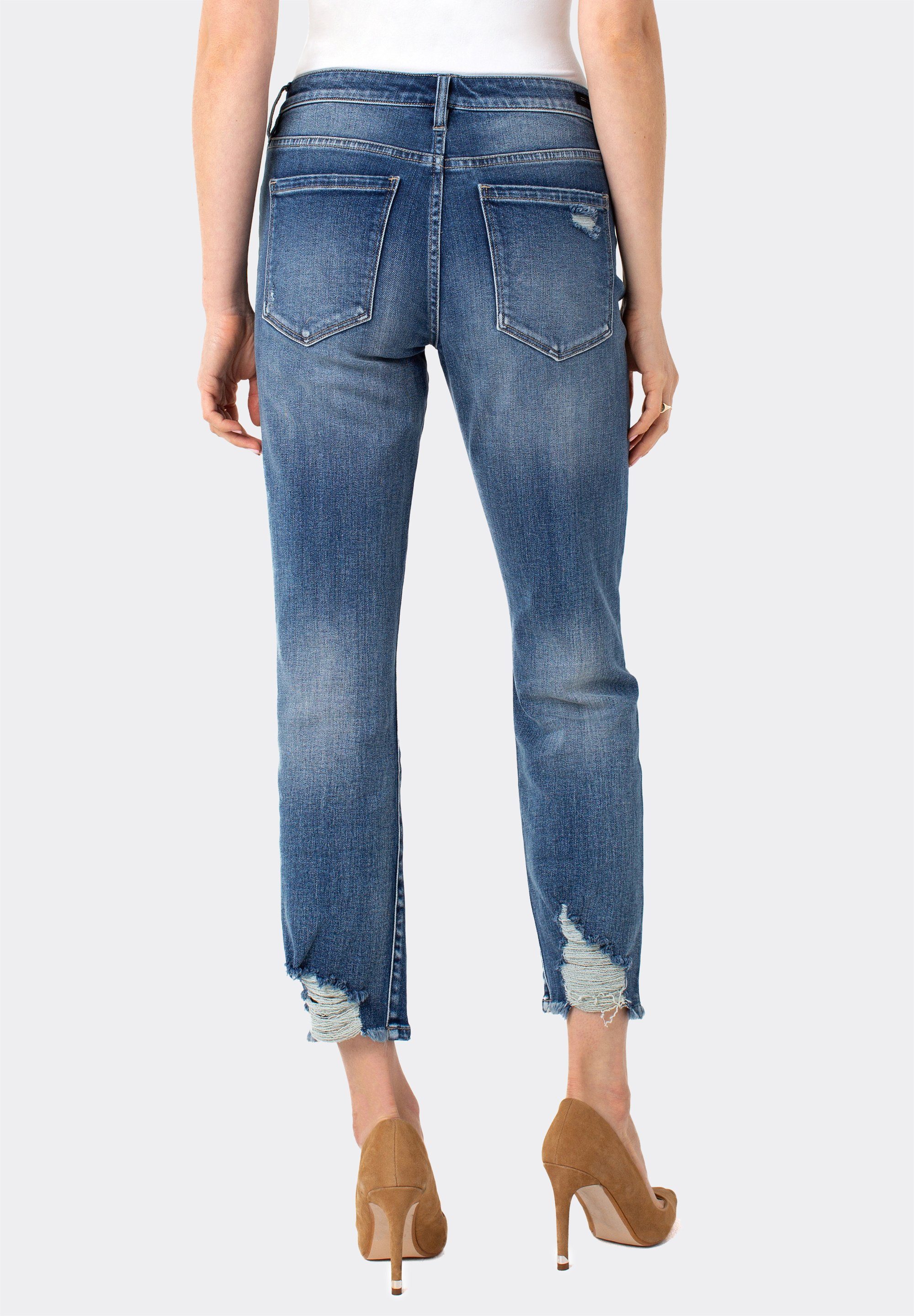 Straight und komfortabel Liverpool Stretchy Kennedy Crop 7/8-Jeans