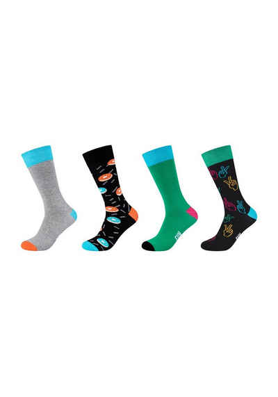 Fun Socks Socken Socken 4er Pack