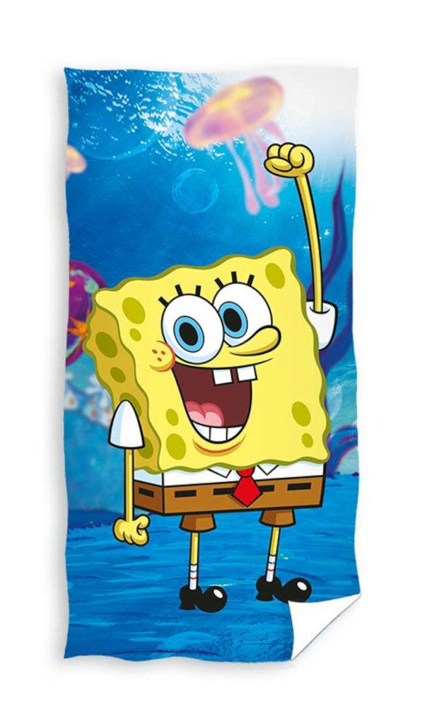 Sponge Bob Badetuch SpongeBob Badetuch Handtuch Strandtuch 70 x 140 cm