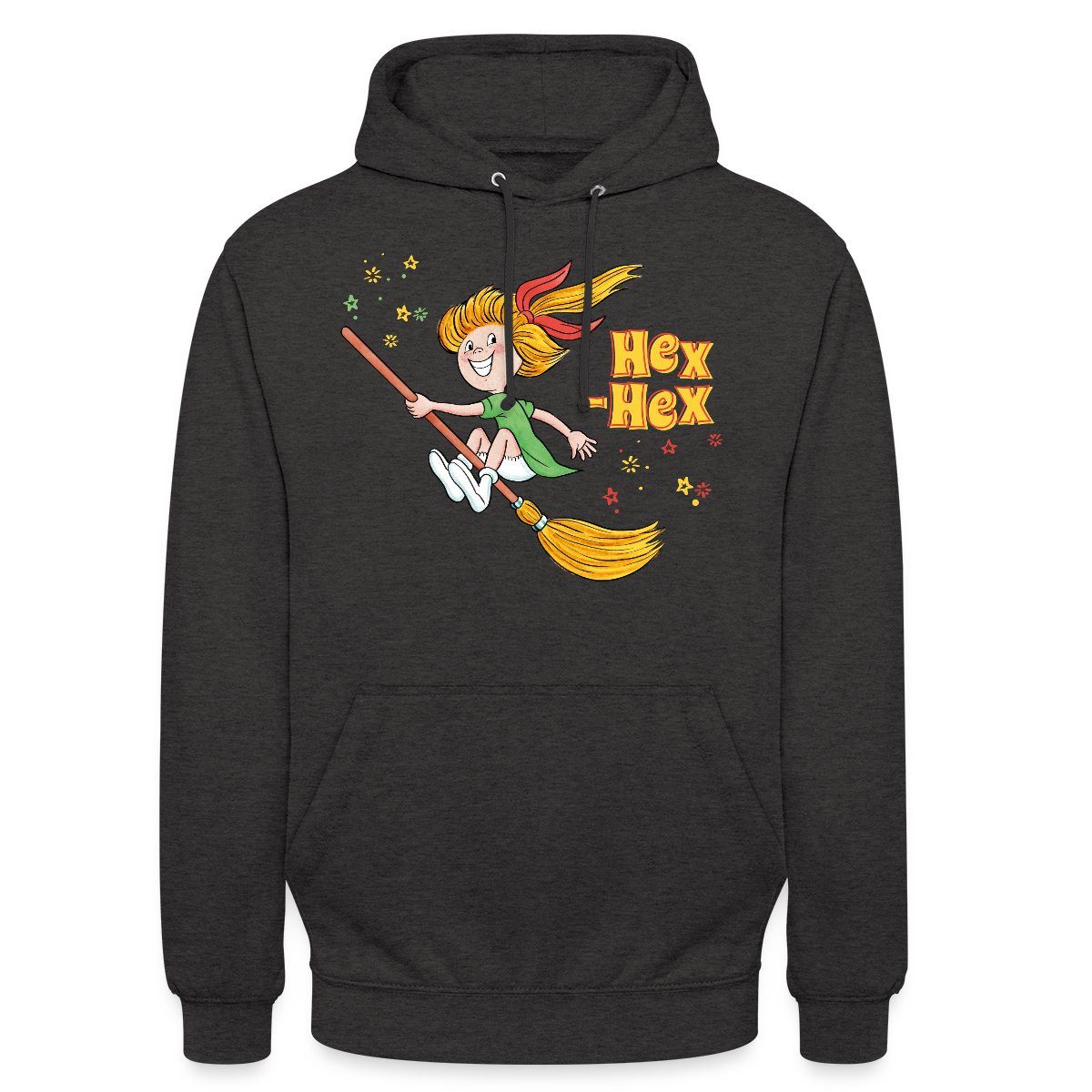 Spreadshirt Hoodie Bibi Blocksberg Mit Bibi Und Kartoffelbrei Unisex Hoodie (1-tlg) Unisex-Schnitt: Sitzt bei Männern körpernah, bei Frauen weit