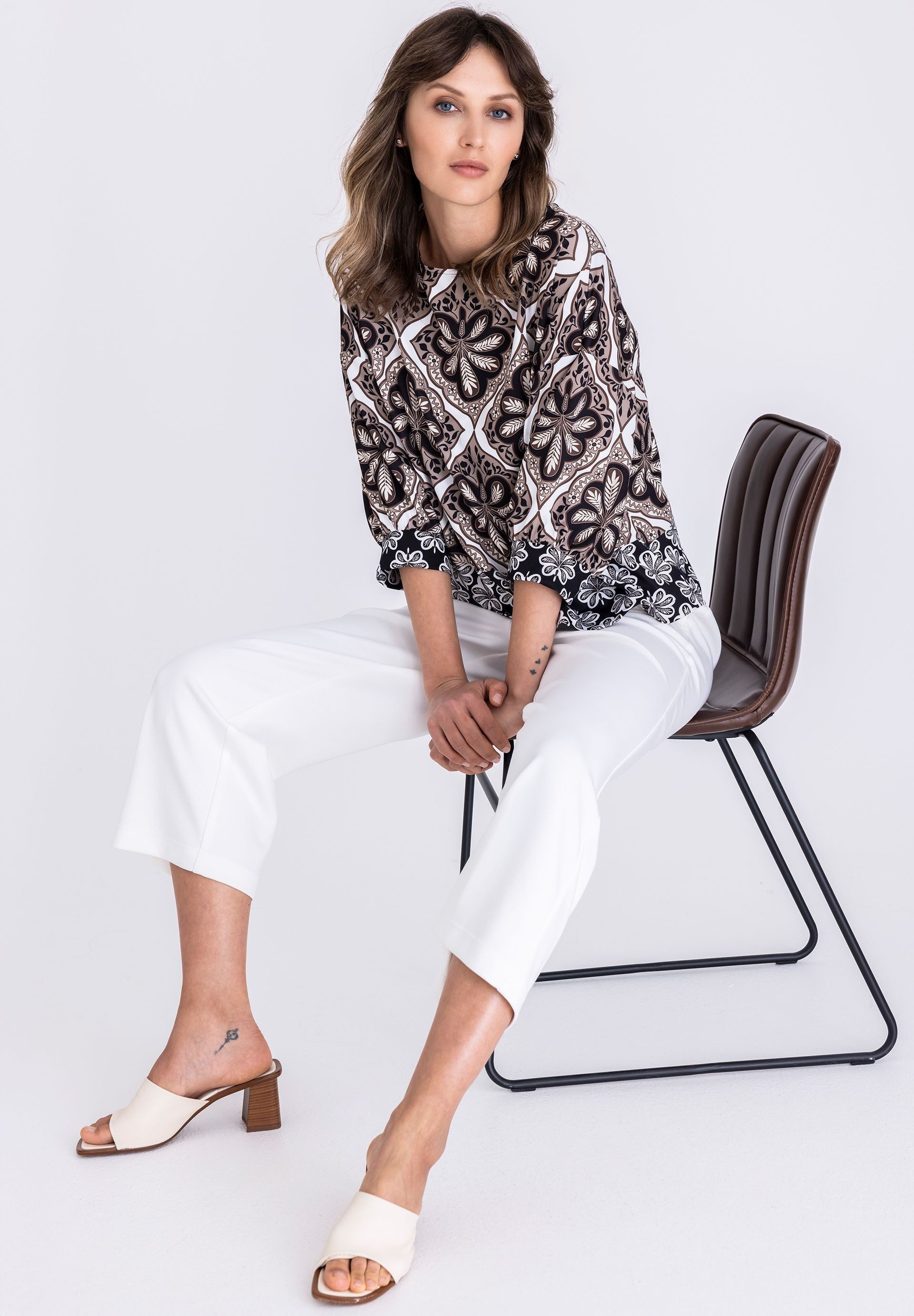 TUZZI Klassische Bluse mit elastischem Bund