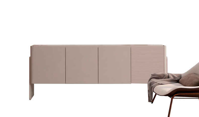 JVmoebel Anrichte Beiges Designer Sideboard Luxuriöse Esszimmer Anrichte Edle Holz Möbel (Anrichte, 1 St., Anrichte), Made in Europa