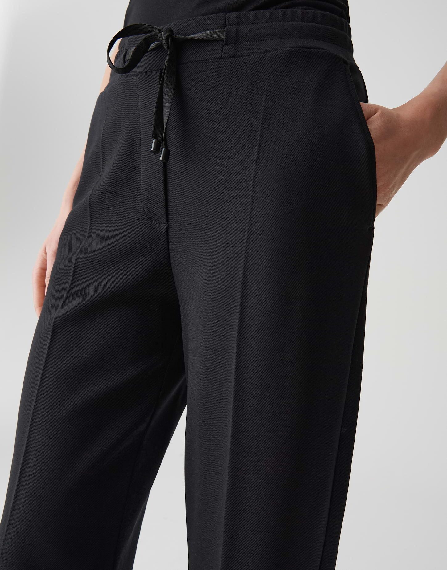 OPUS PANTS Stoffhose MACIE mit elastischem Komfortbund Long, Tencel, elastischer Gummibund