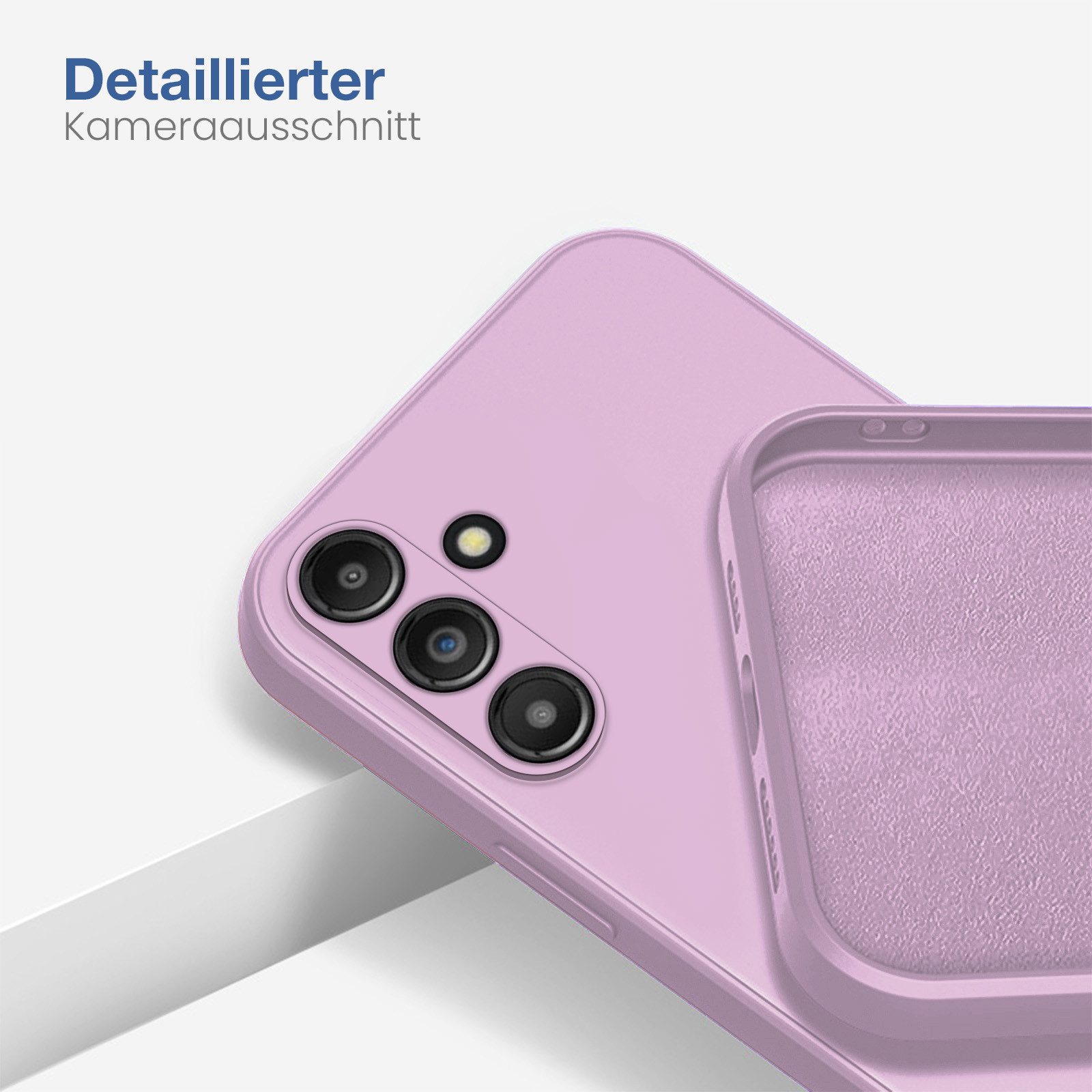 Tec-Expert Handyhülle SoftGrip Cover Hülle für Samsung Galaxy S24 FE, Handy Case Bumper integrierter Kameraschutz flexibel – Bild 3 von 5