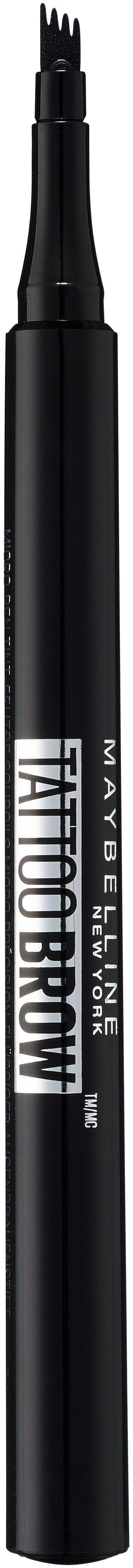 MAYBELLINE NEW YORK Augenbrauen-Stift TATTOO BROW, flüssige, hochpigmentierte Formel für bis zu 24 Stunden Halt