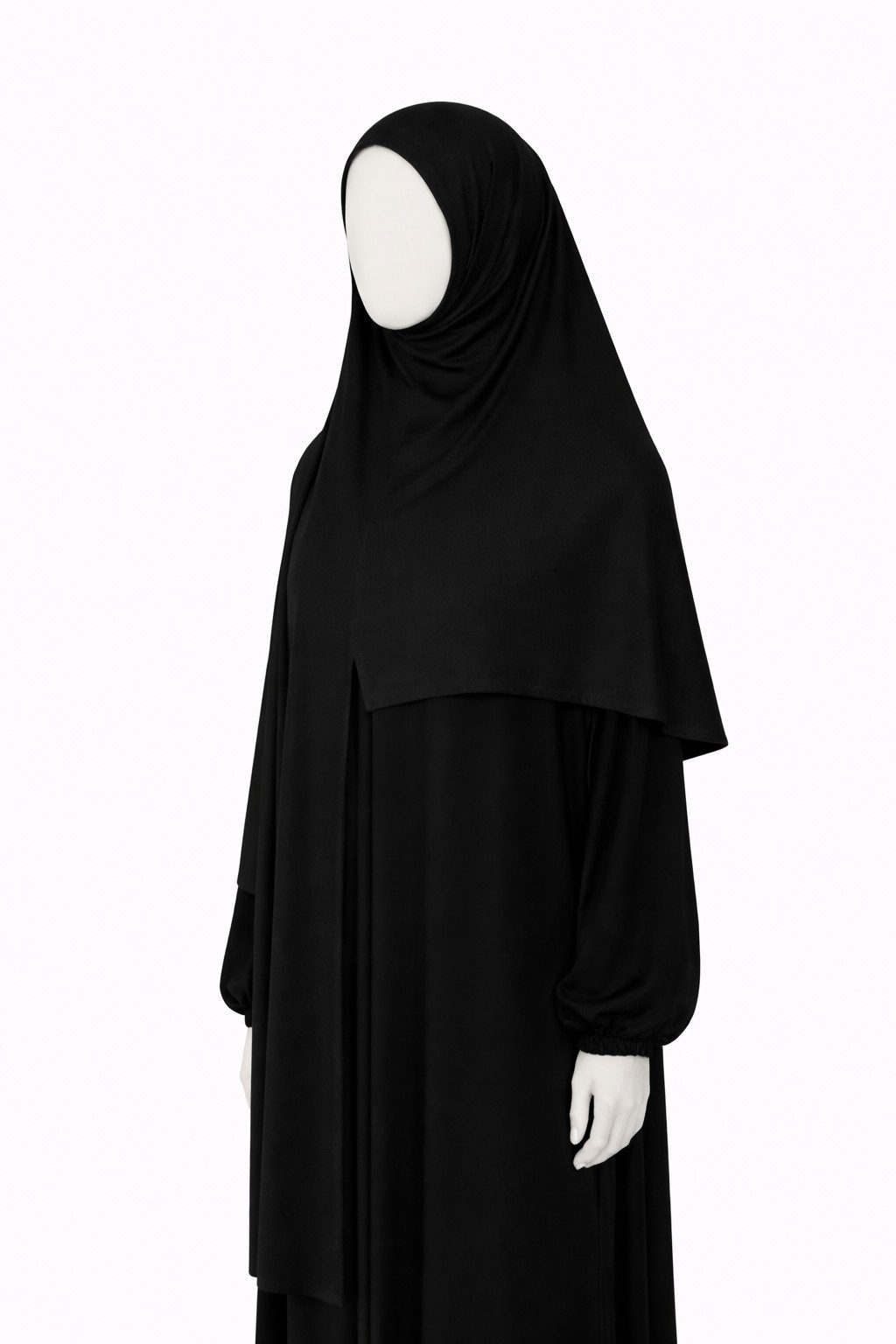 Aymasal Hijab Easy-Hijab Hijab to-go Kopftuch aus Jersey mit Frontnaht, 180 × 70 cm (1-St., Einzelartikel) Schnell & einfach zu binden, elastischer Jersey, ohne Nadeln & Magnete
