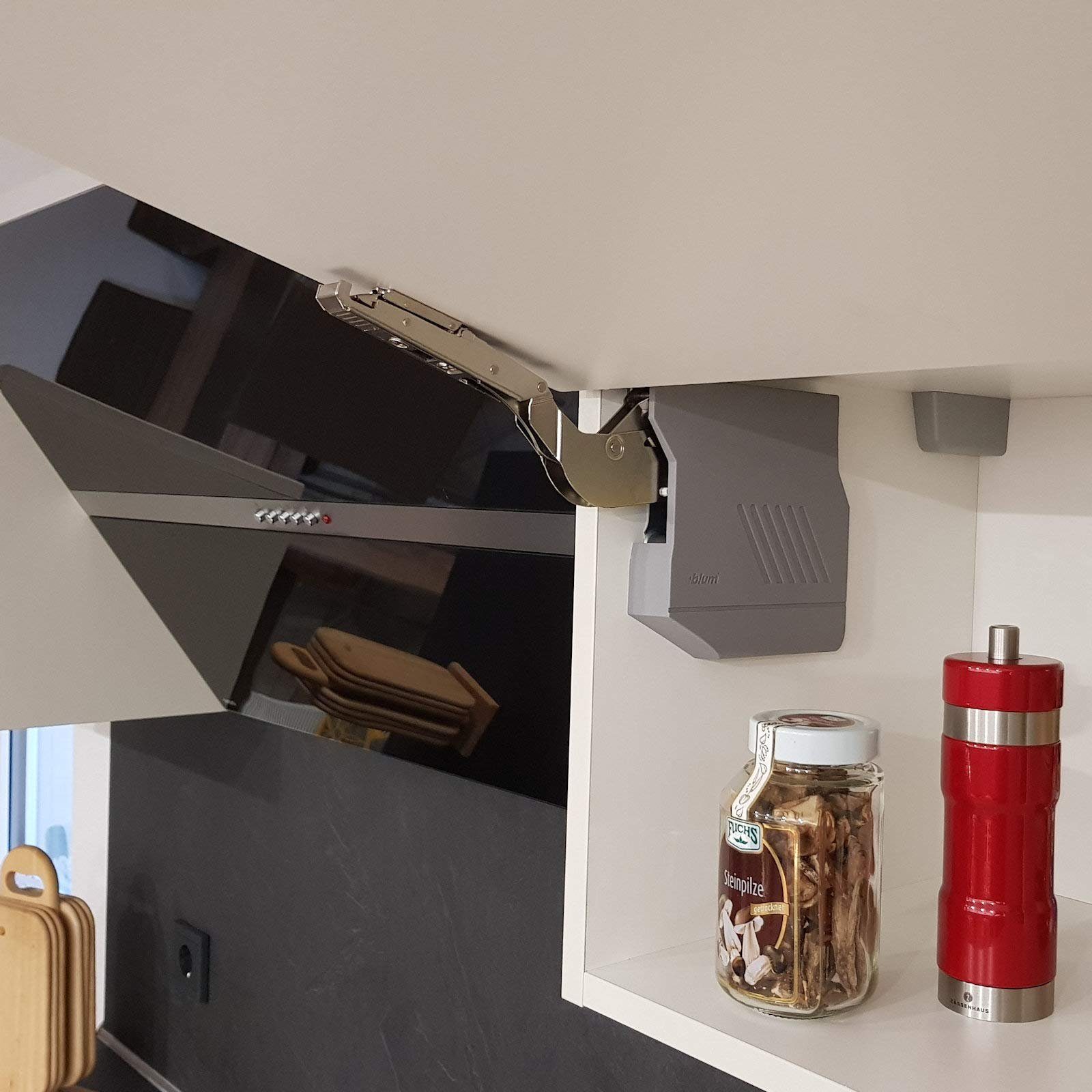blum Möbelbeschlag Komplettset Aventos HK-S Klappenbeschlag grau inkl. Abdeckka