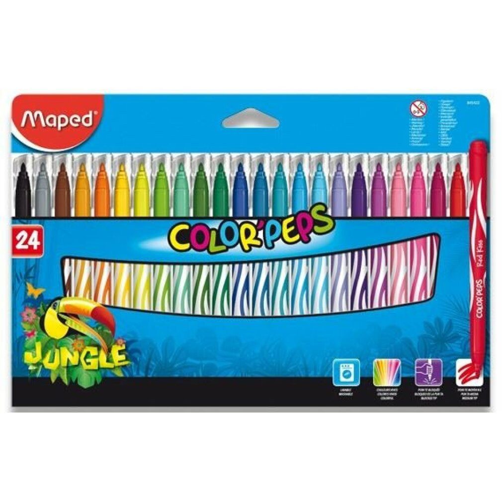 MAPED Filzstift Color'Peps Dschungel 24 Stk.